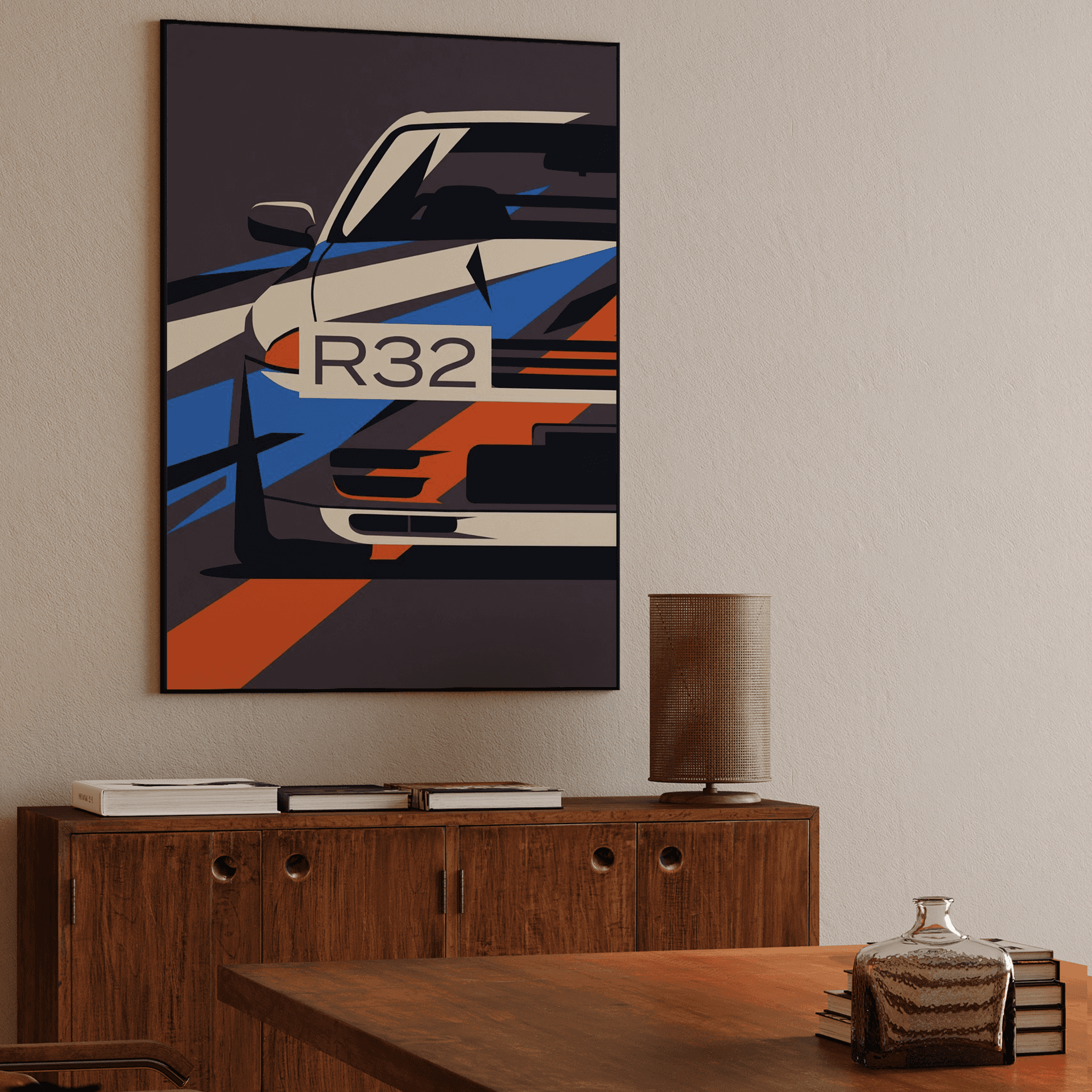 Geometric Skyline R32 Art
