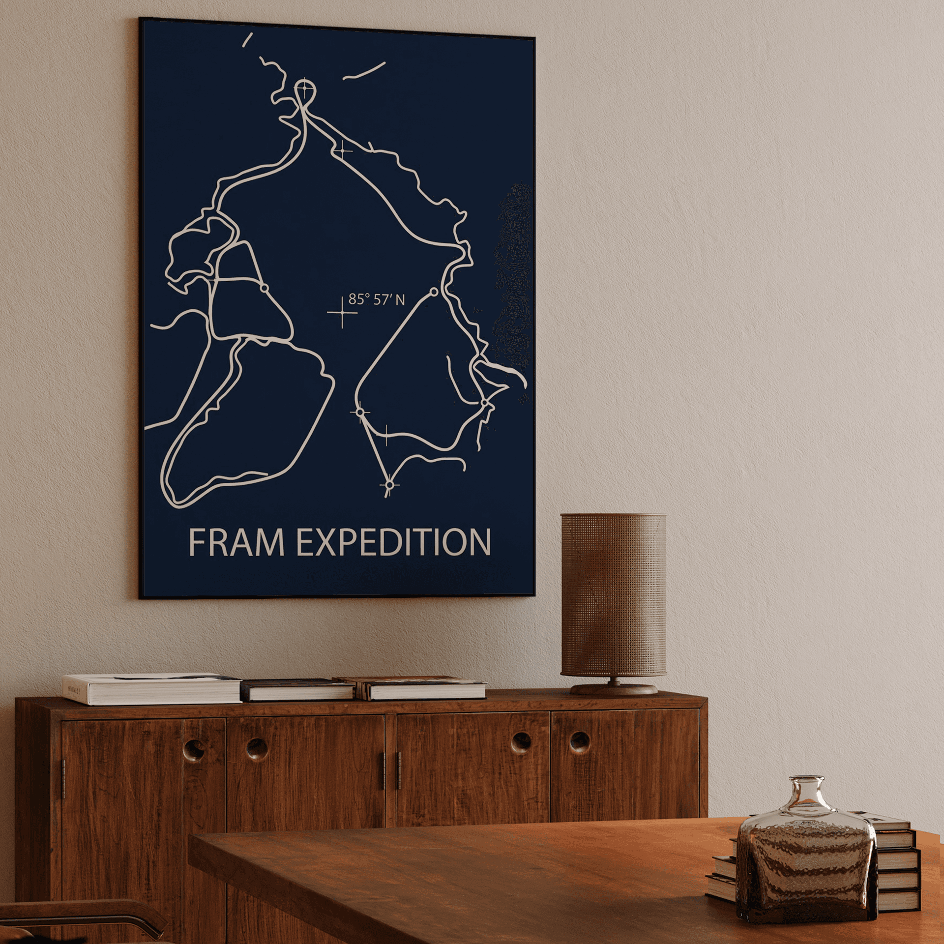 Fram Expedition Arctic Coordinates