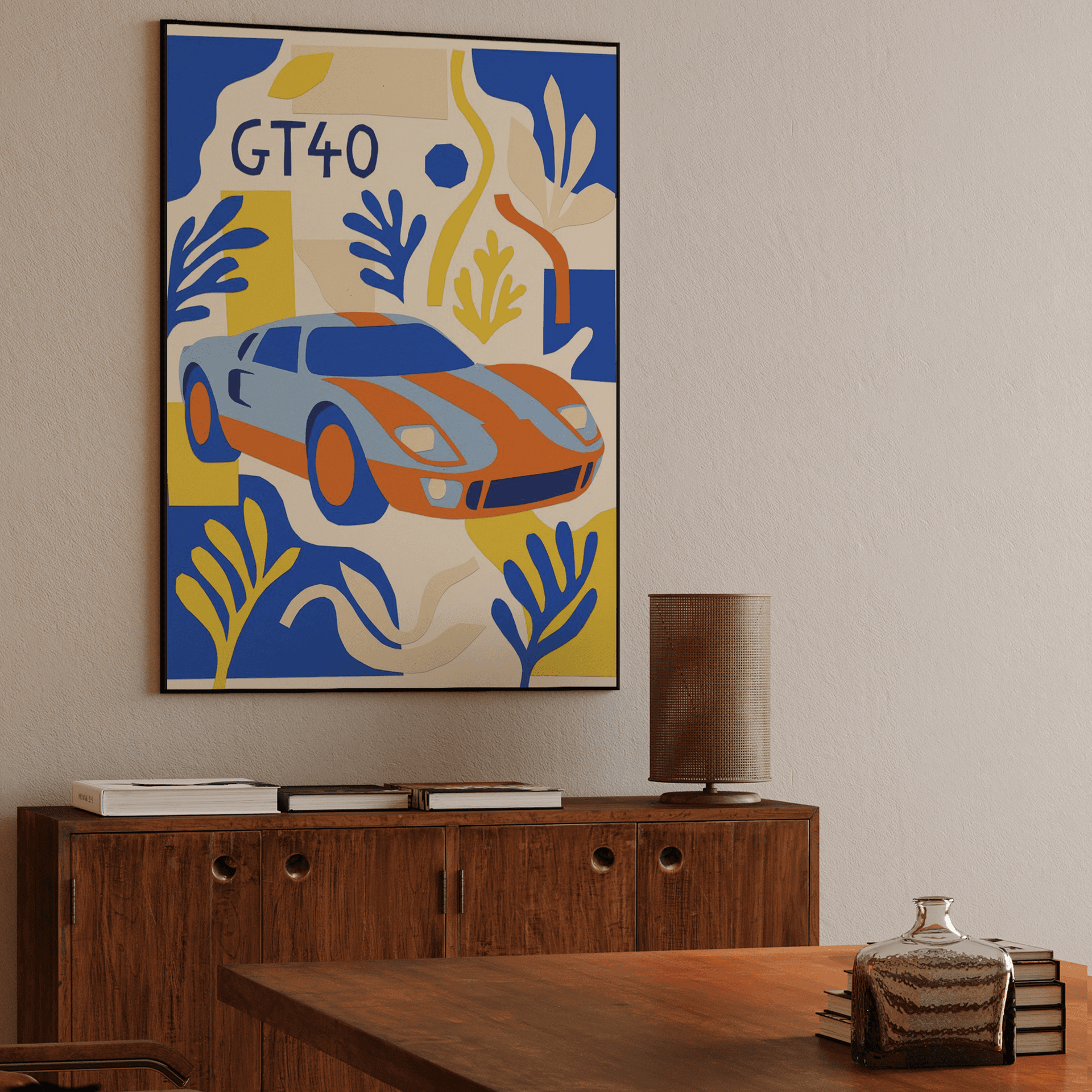 Ford GT40 Gulf Matisse Style Cutout
