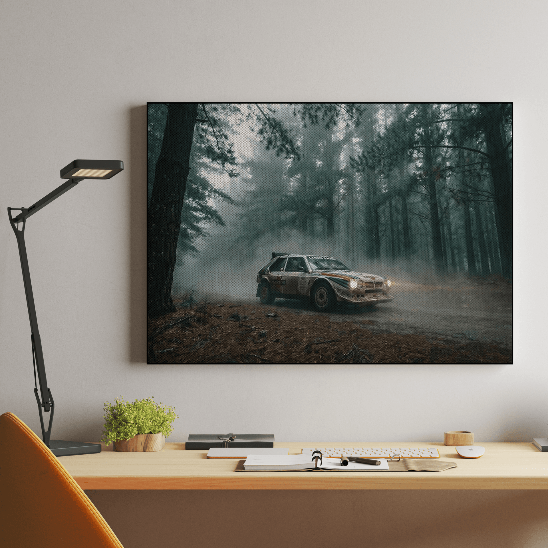 Shadows of Sanremo - Lancia Delta S4 in the Misty Forest