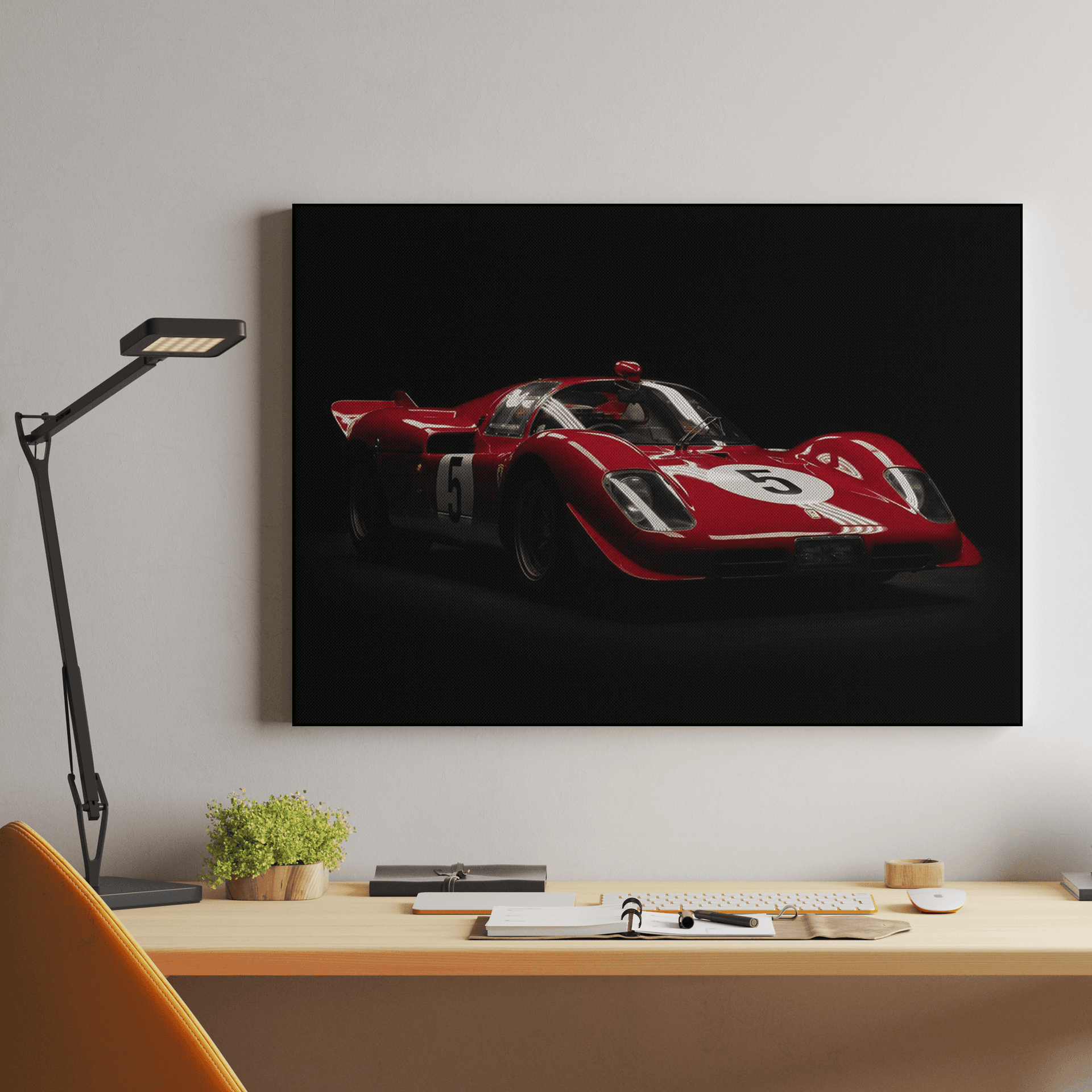 Ferrari 512S Rosso Corsa Dark Studio Shot