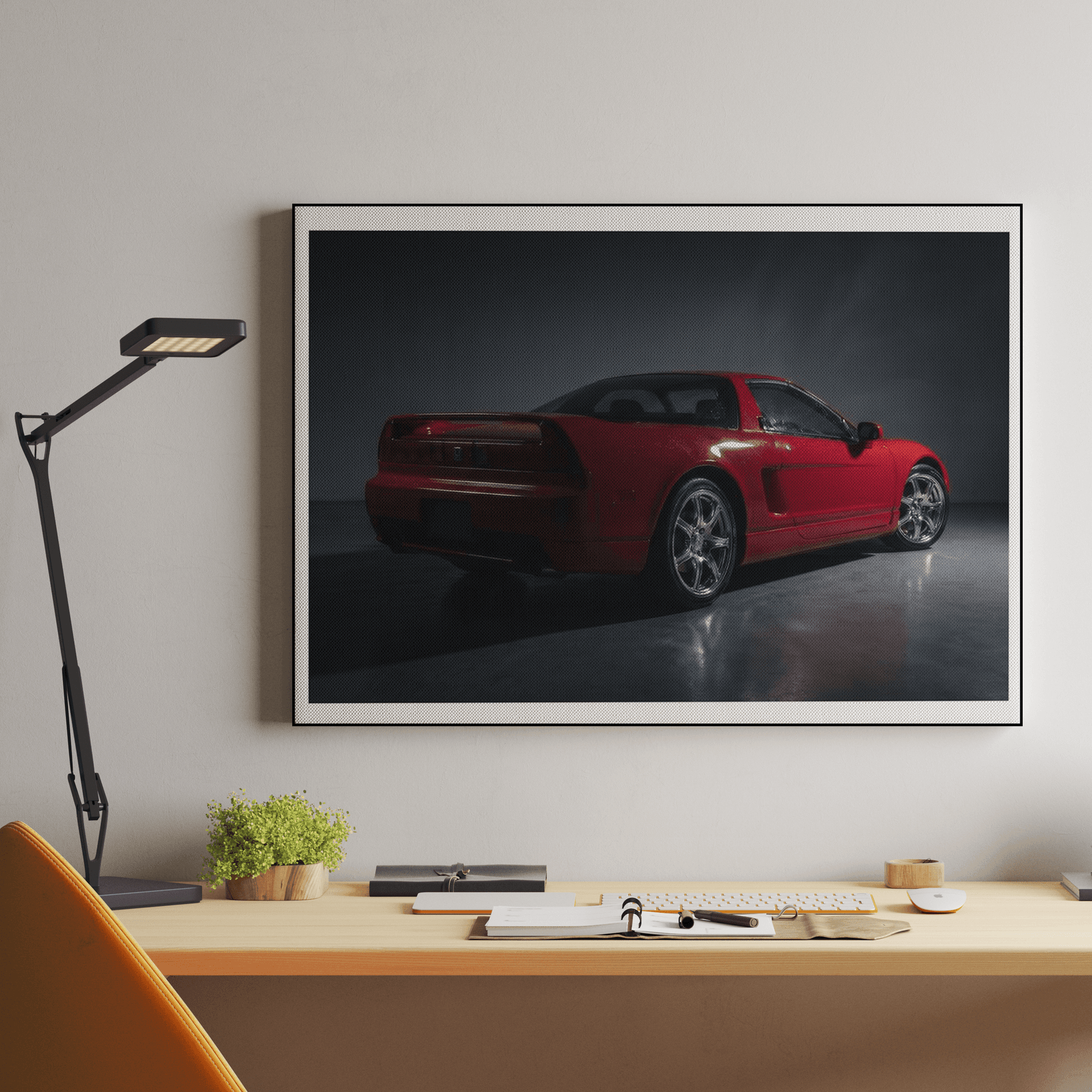 Red Honda NSX Studio Portrait