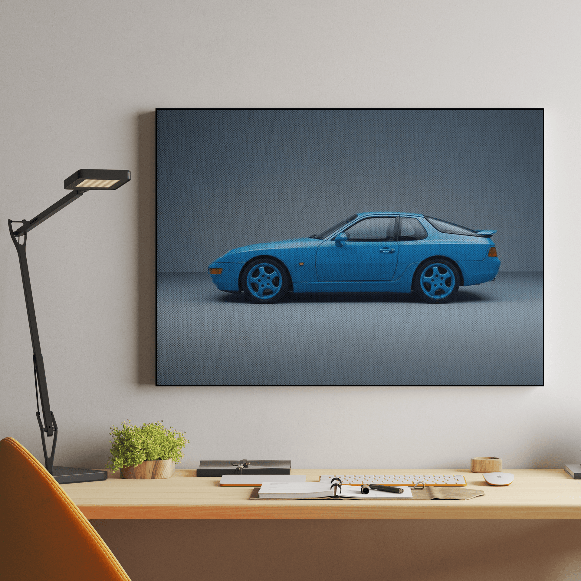 Porsche 968 Minimalist Profile Study
