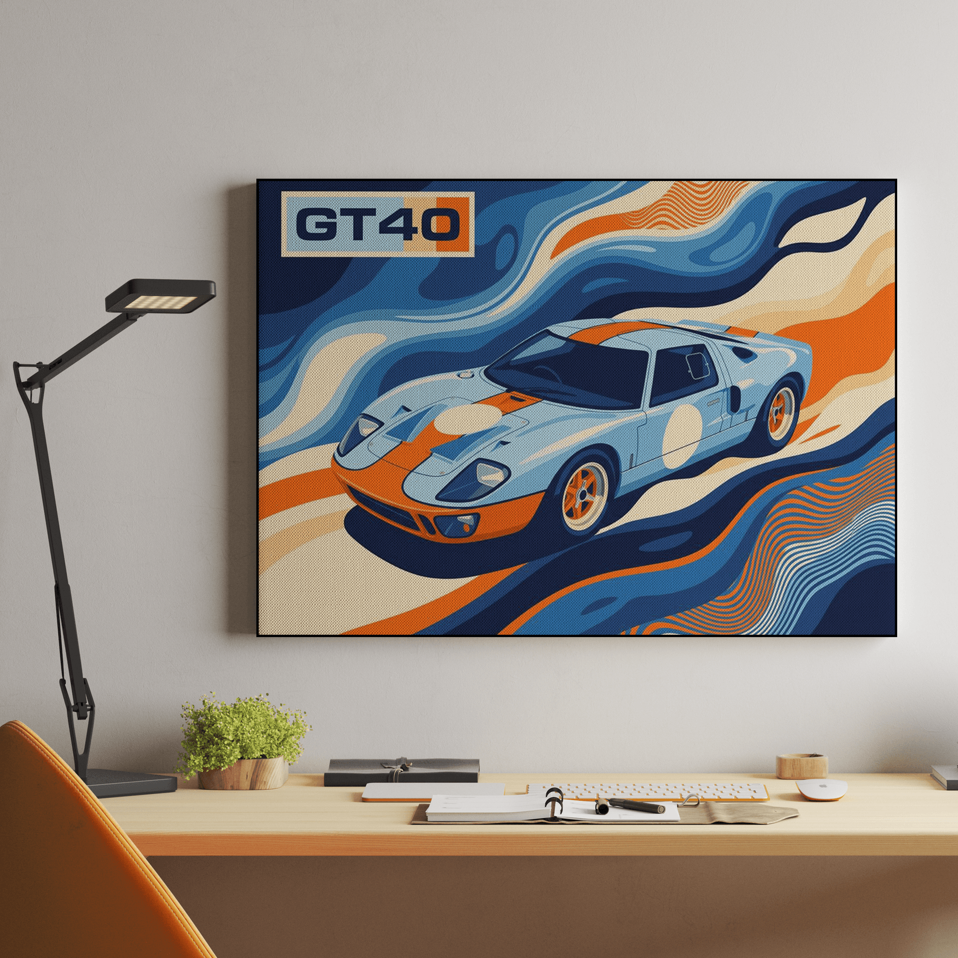 Ford GT40 Gulf Psychedelic Flow