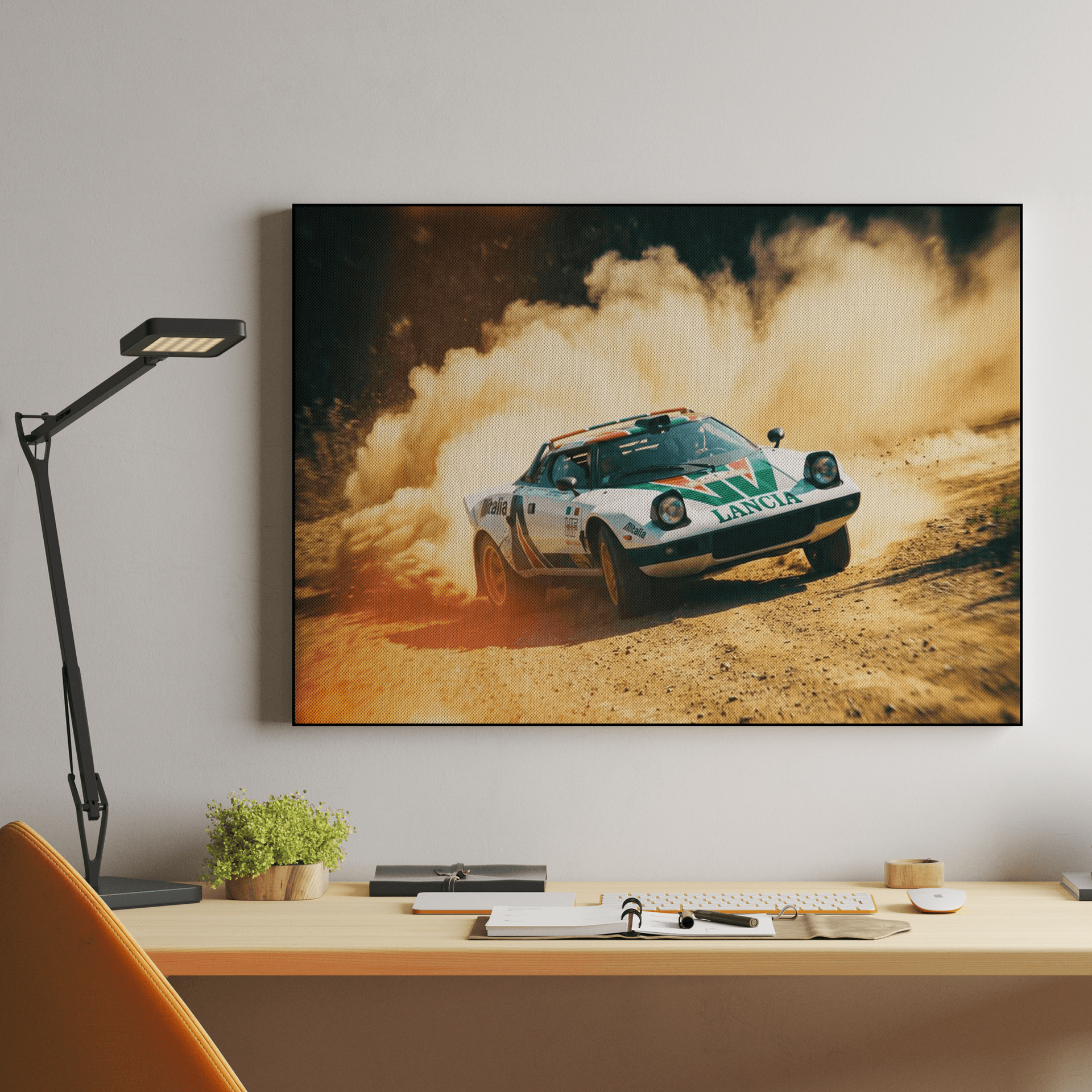 Lancia Stratos Alitalia Rally Dust Storm