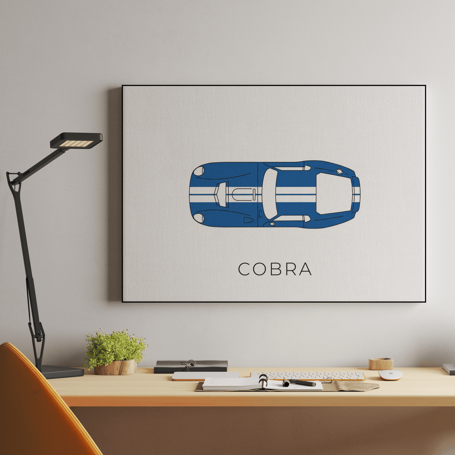 Shelby Cobra Daytona Coupe Minimalist Line Art