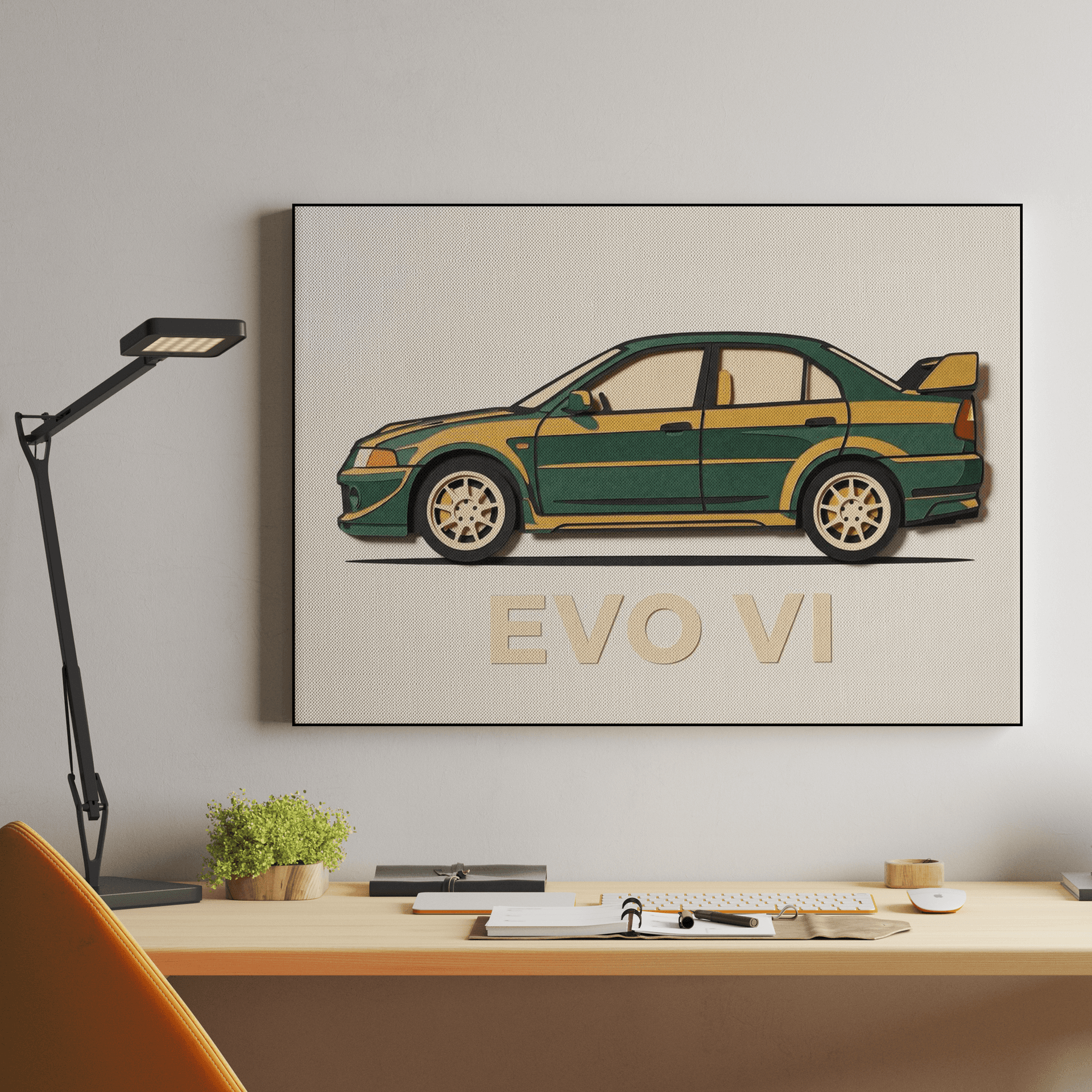 Paper Cutout Evo VI Graphic