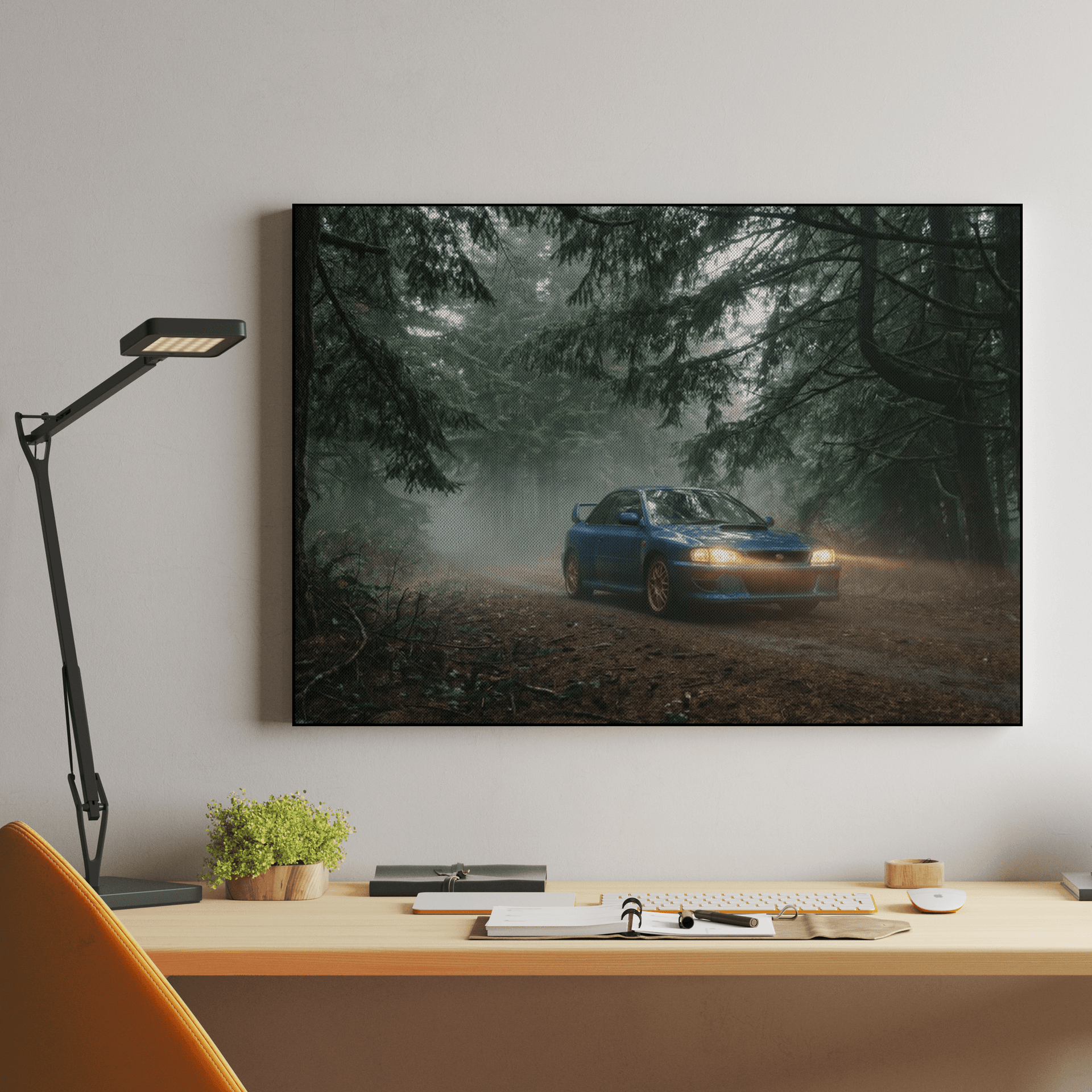 Forest Echoes - Subaru Impreza 22B STi in the Mist