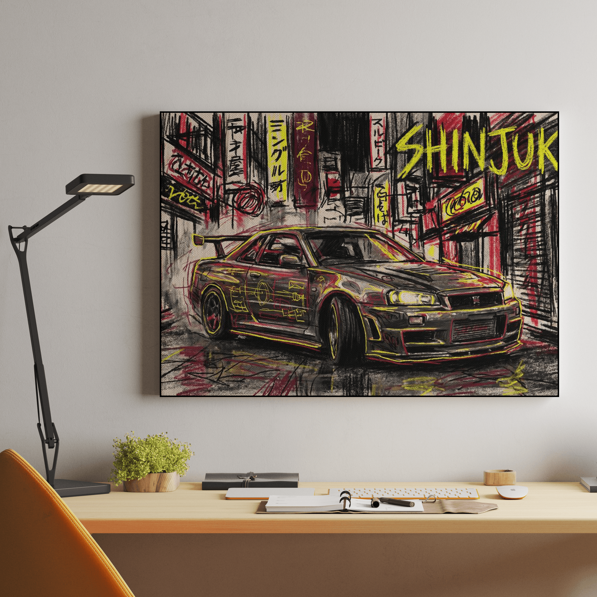 Shinjuku Raw: Nissan Skyline GT-R R34 Sketch