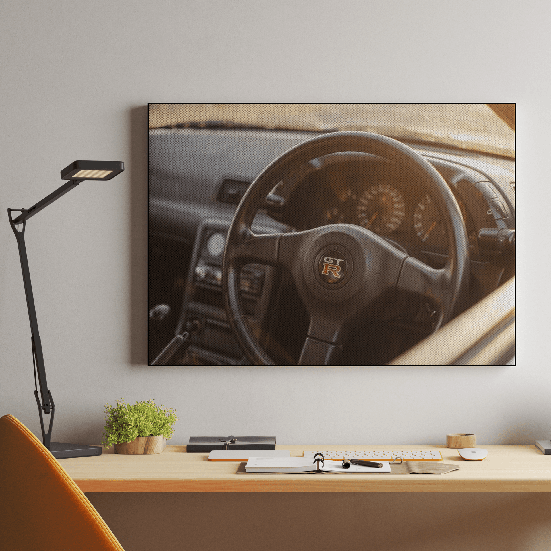 Skyline GT-R R32 Cockpit Golden Hour