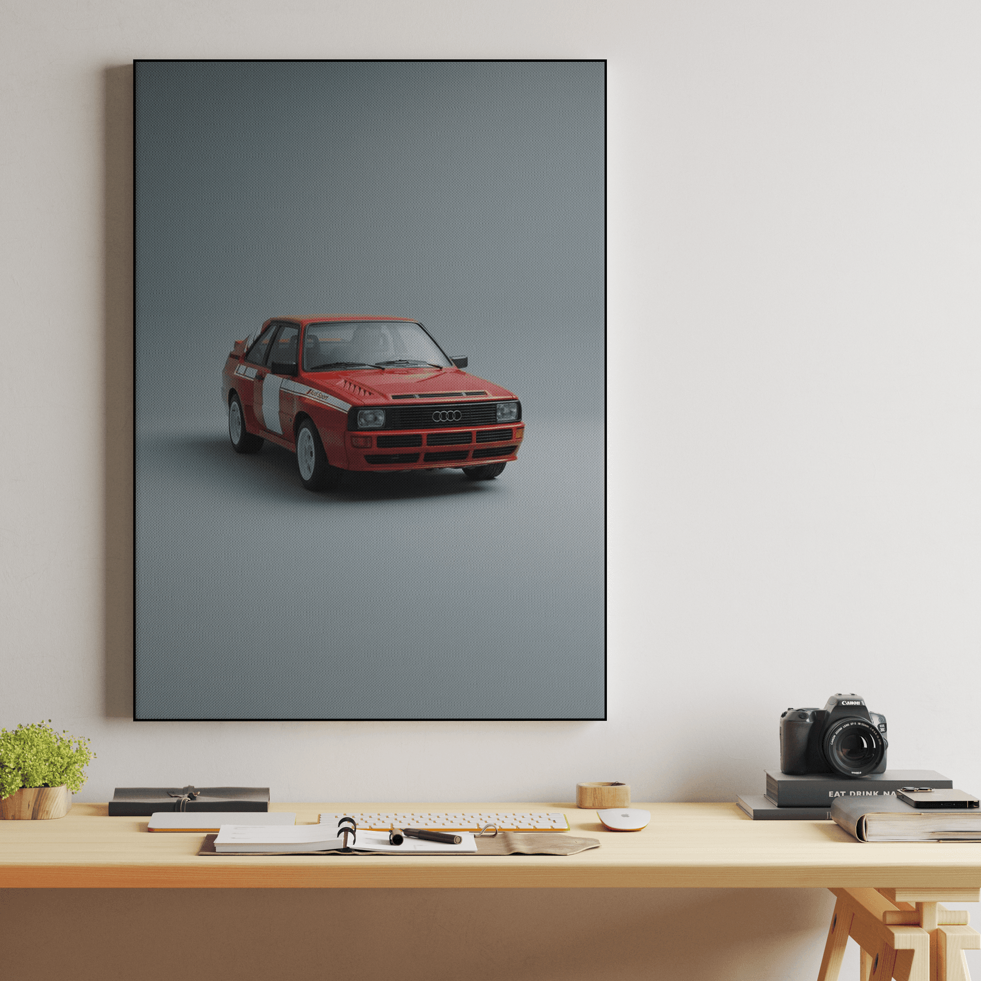 Audi Sport Quattro Minimalist Studio Portrait