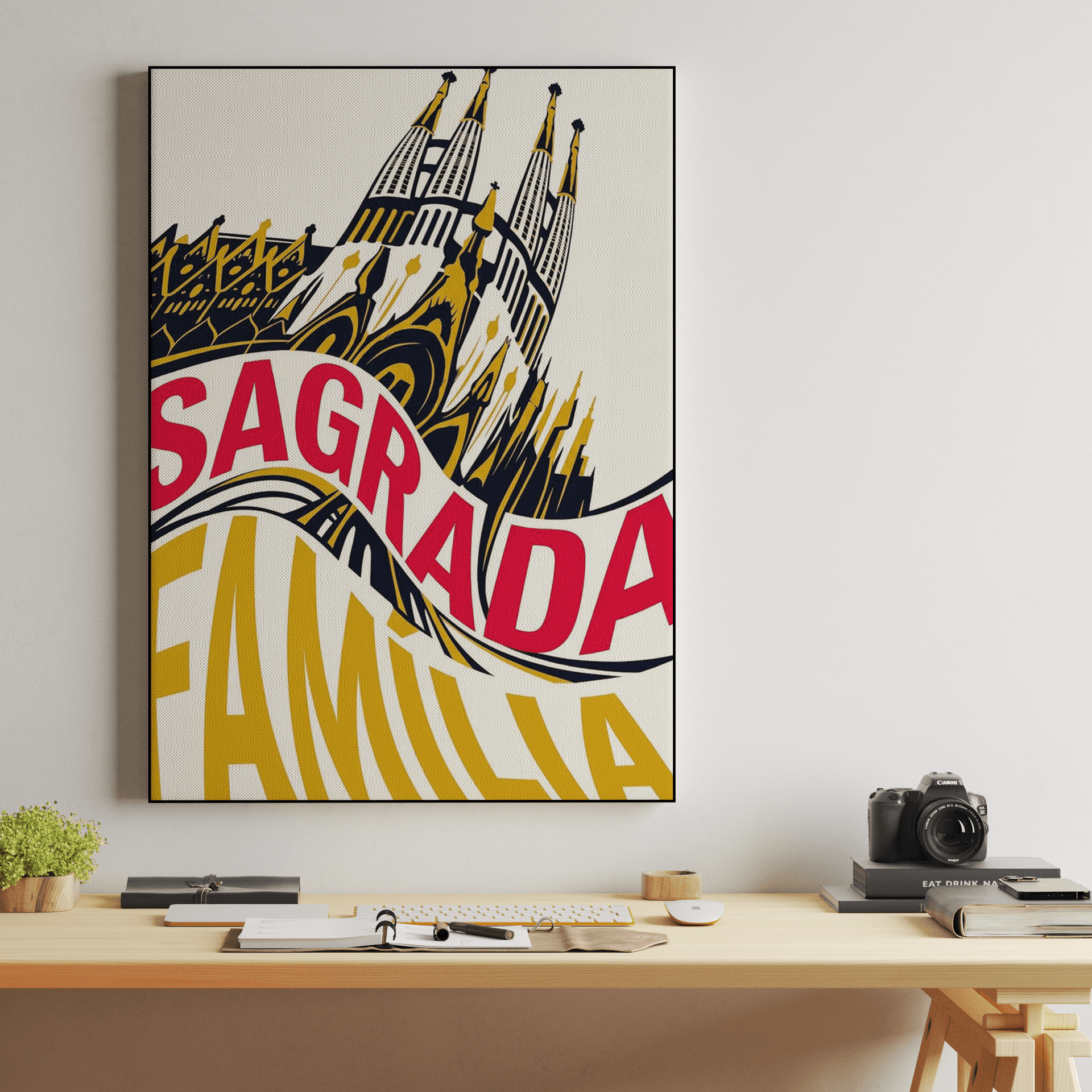 Minimalist Sagrada Familia Graphic
