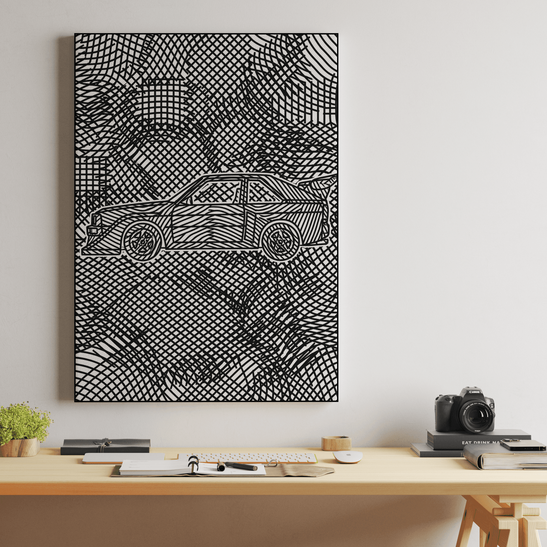 Quattro S1 Cross-Hatch Op Art