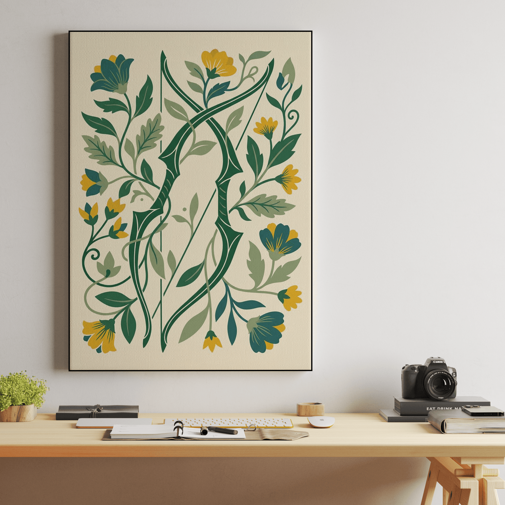 The Archer's Botanical Tapestry