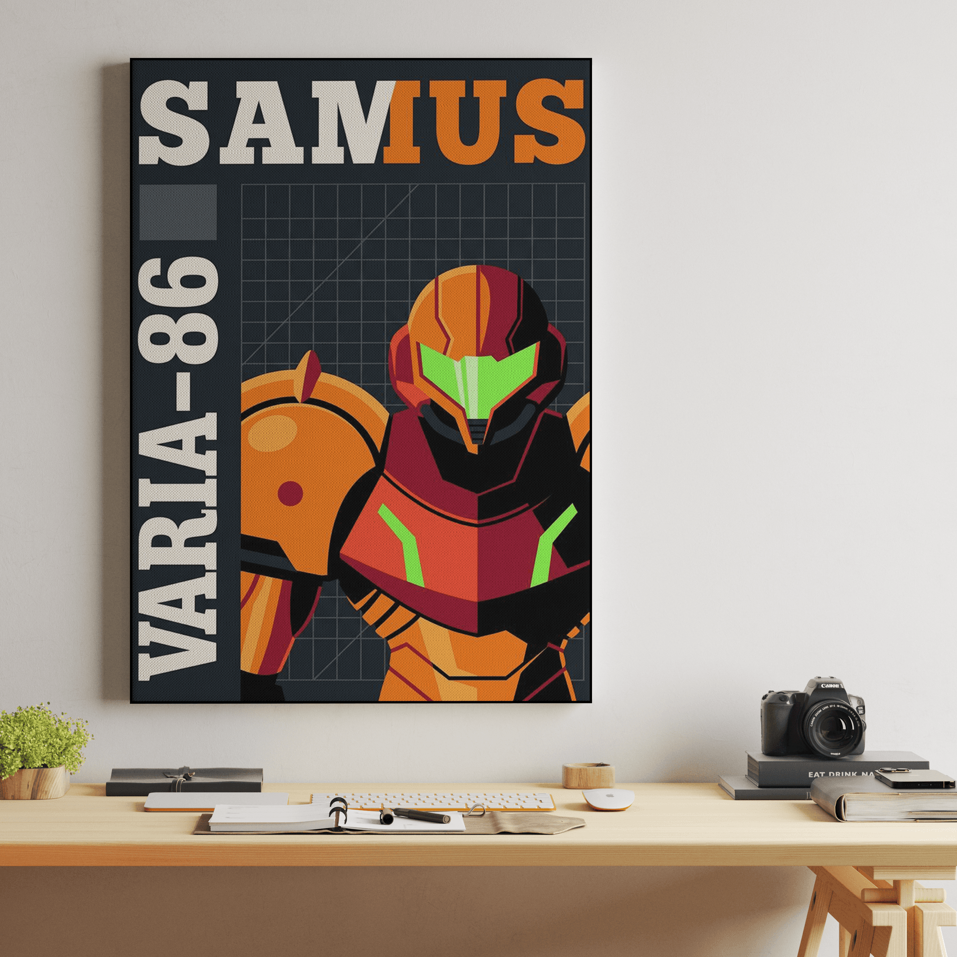 Samus Aran Varia-86 Technical Poster