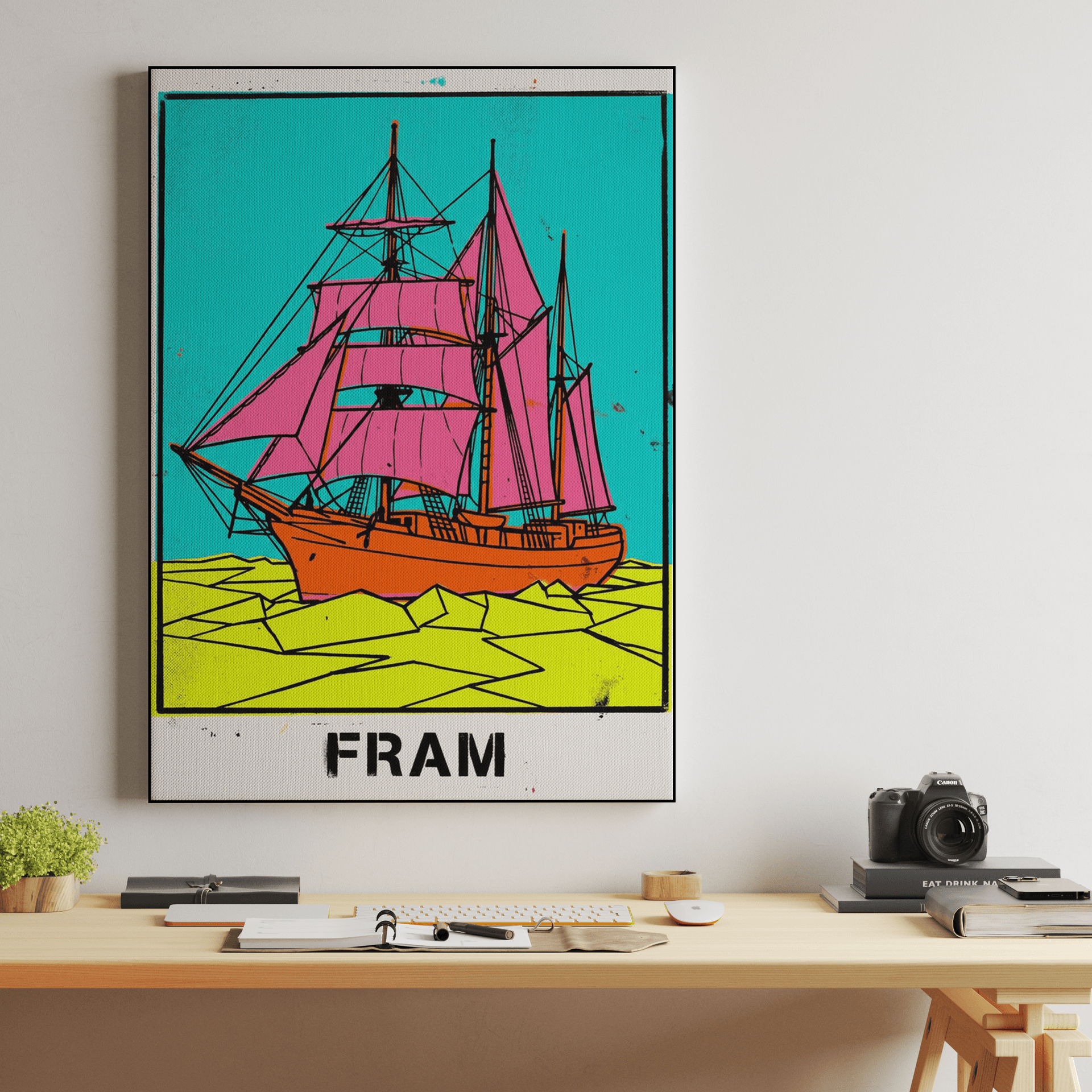 Vibrant Pop Art Fram Expedition