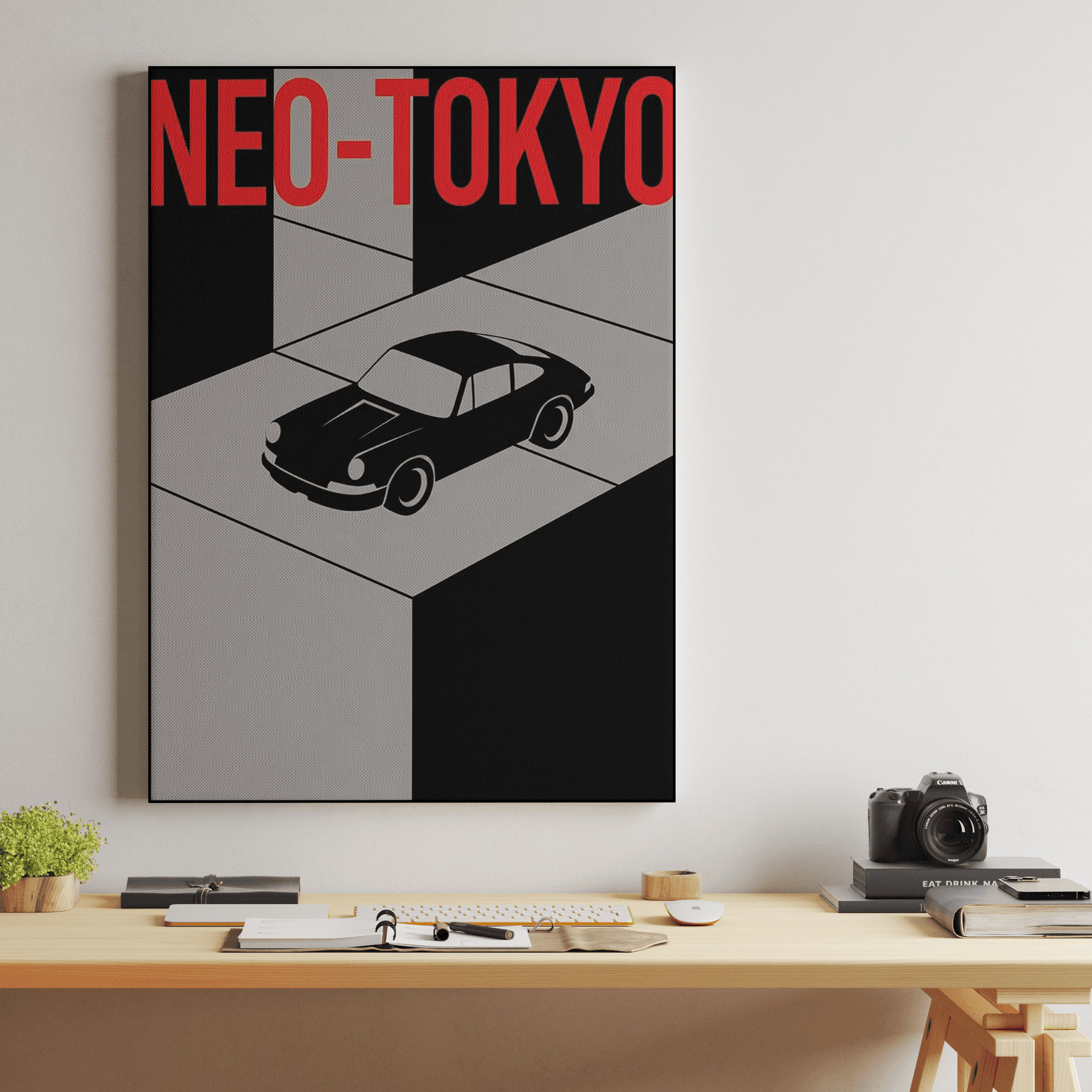 Neo-Tokyo Isometric: Classic Porsche 911