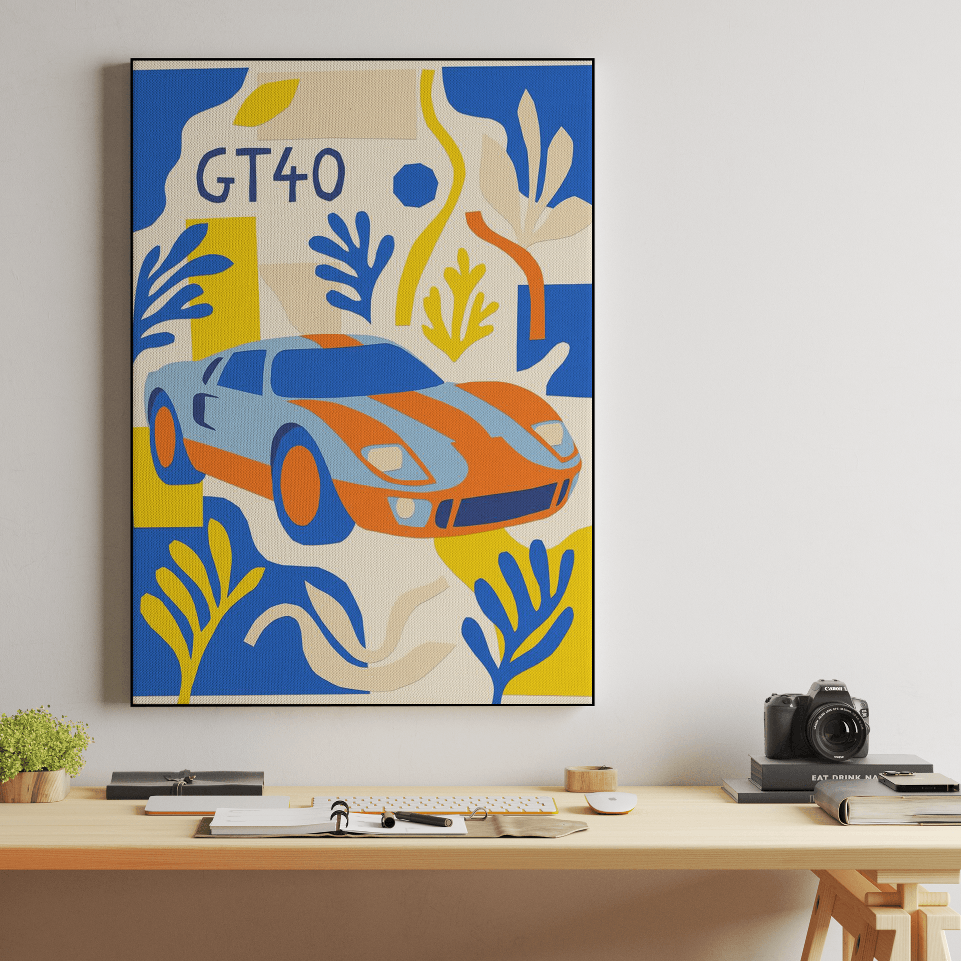 Ford GT40 Gulf Matisse Style Cutout