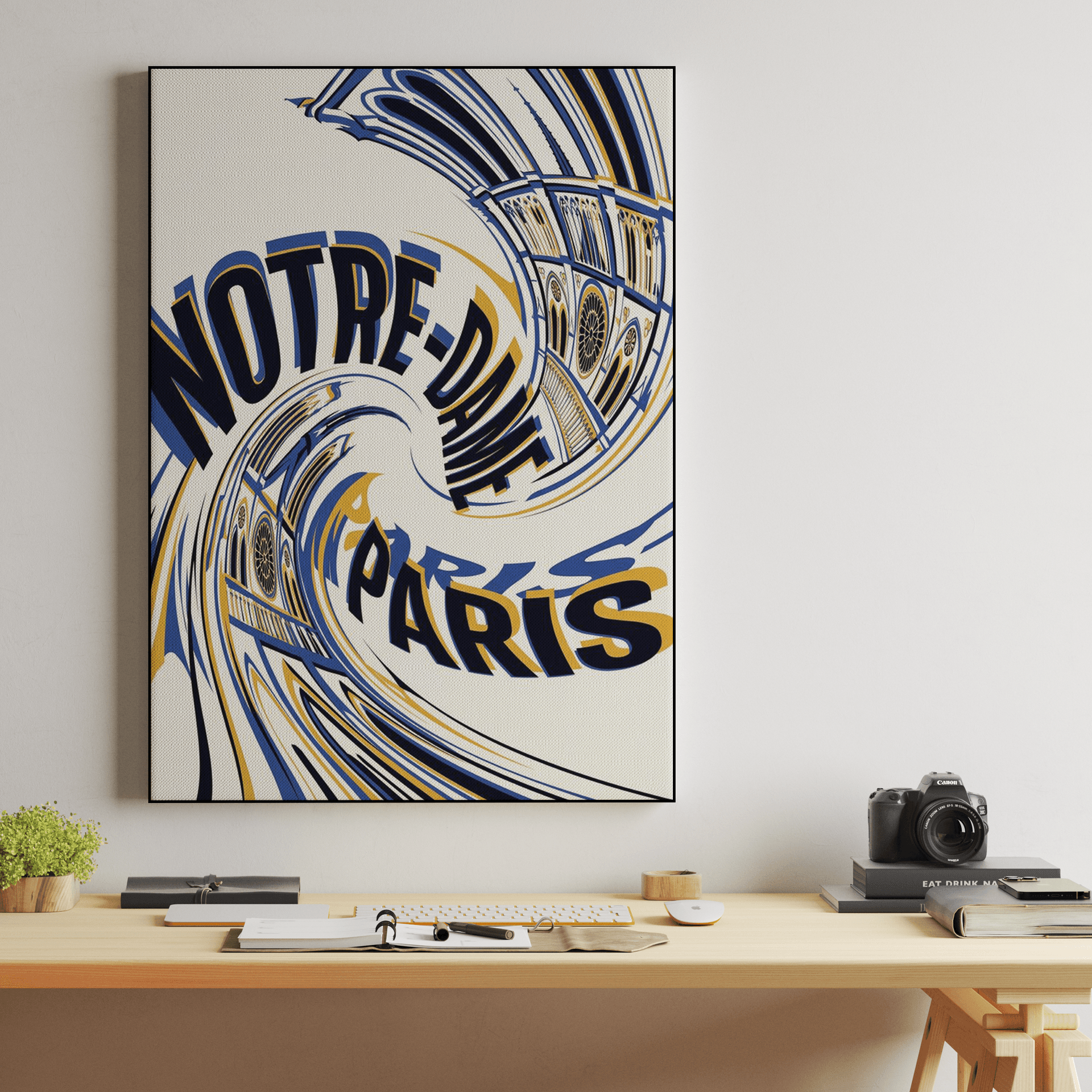Notre-Dame Psychedelic Swirl