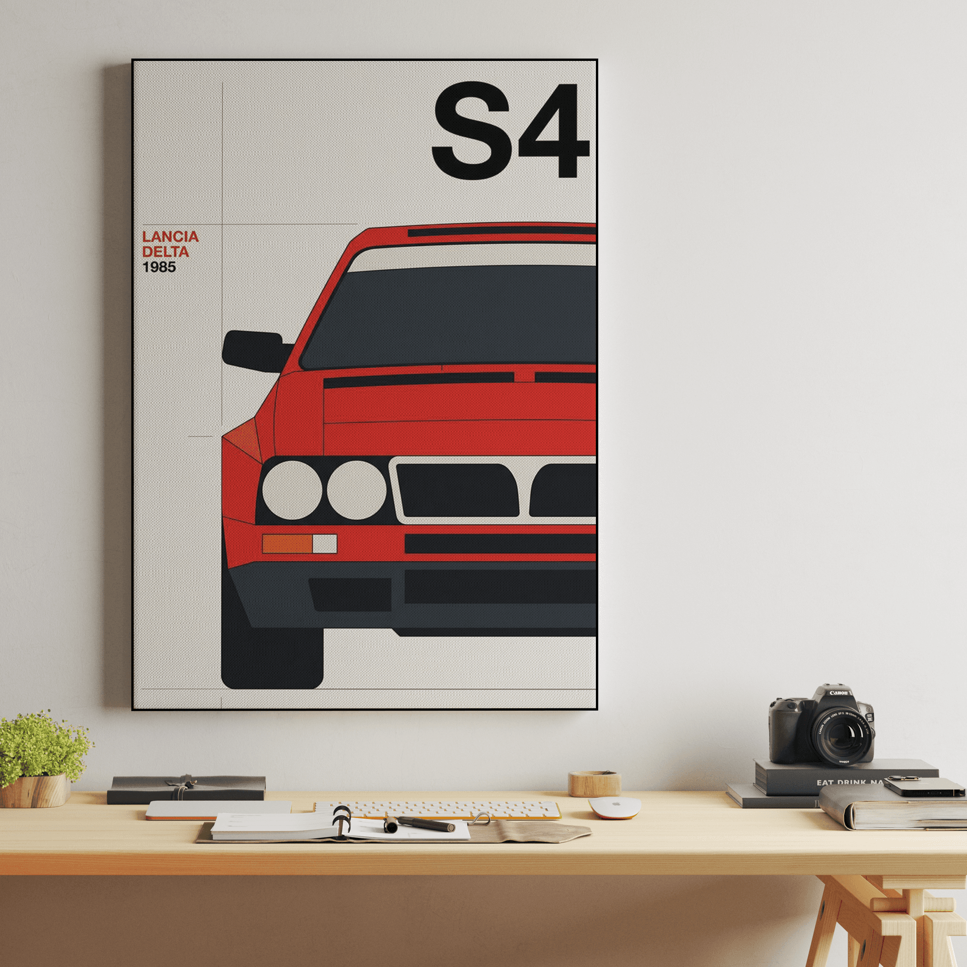 Lancia Delta S4 1985 Minimalist Poster
