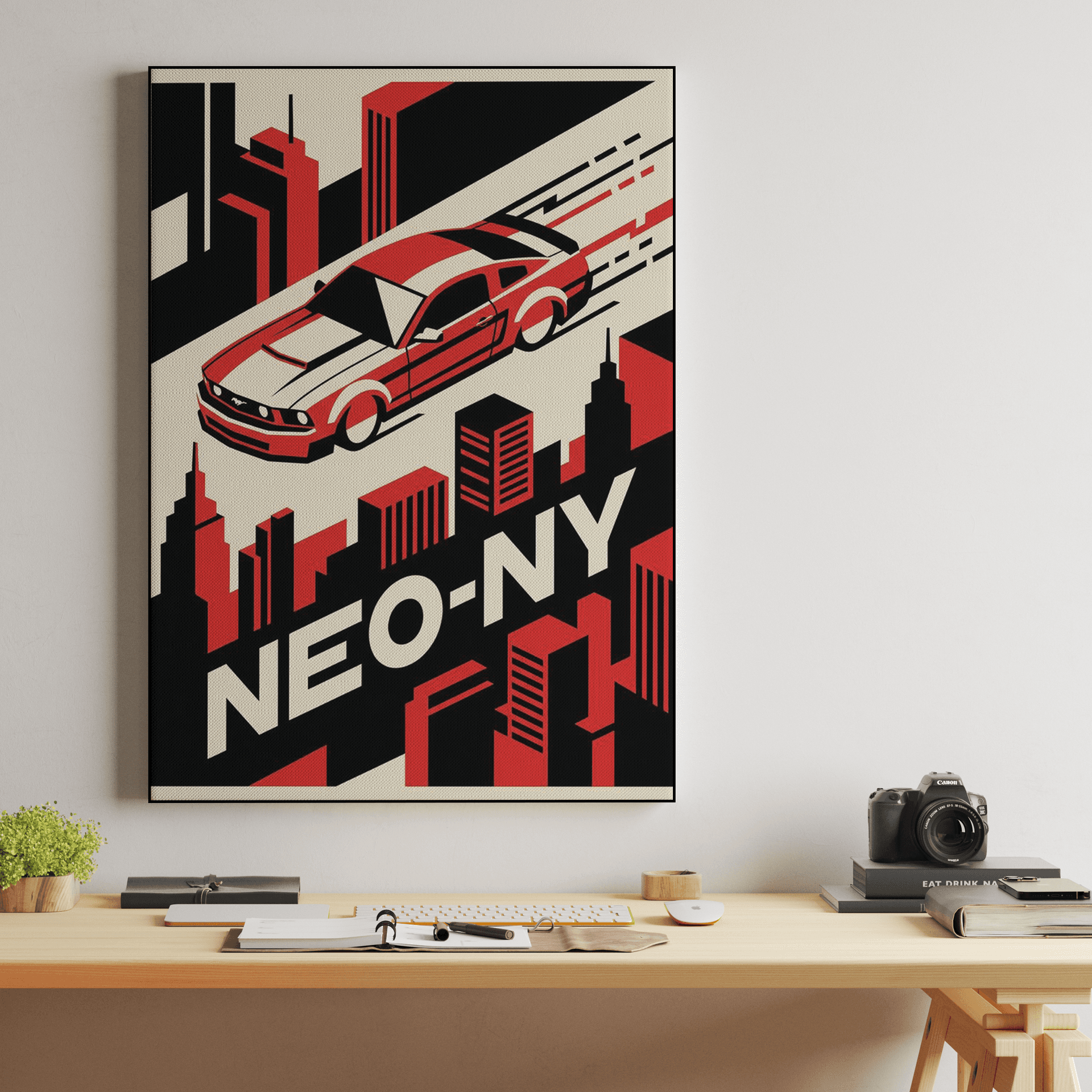 Neo-NY Isometric: Classic Ford Mustang