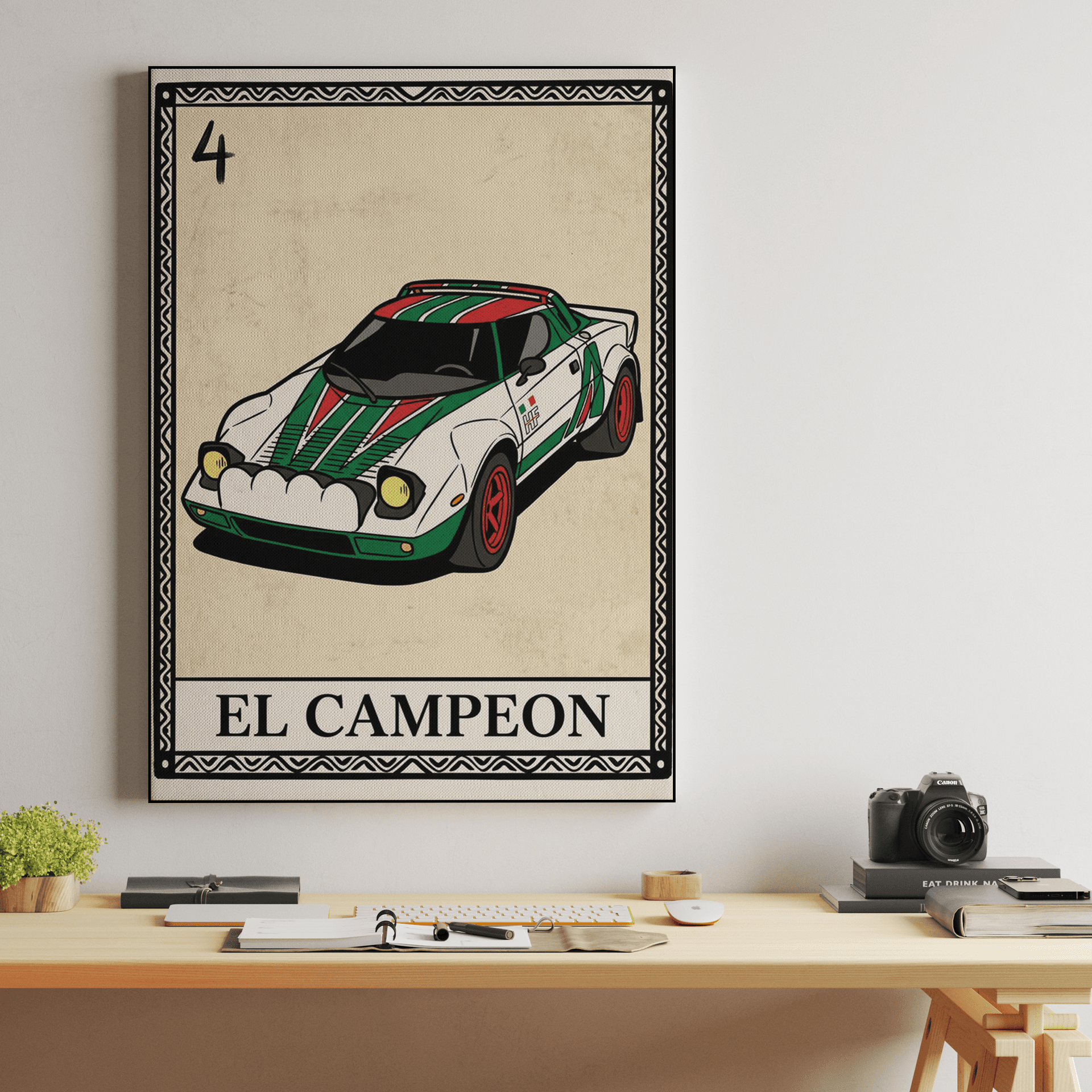 Lancia Stratos El Campeon Loteria Card