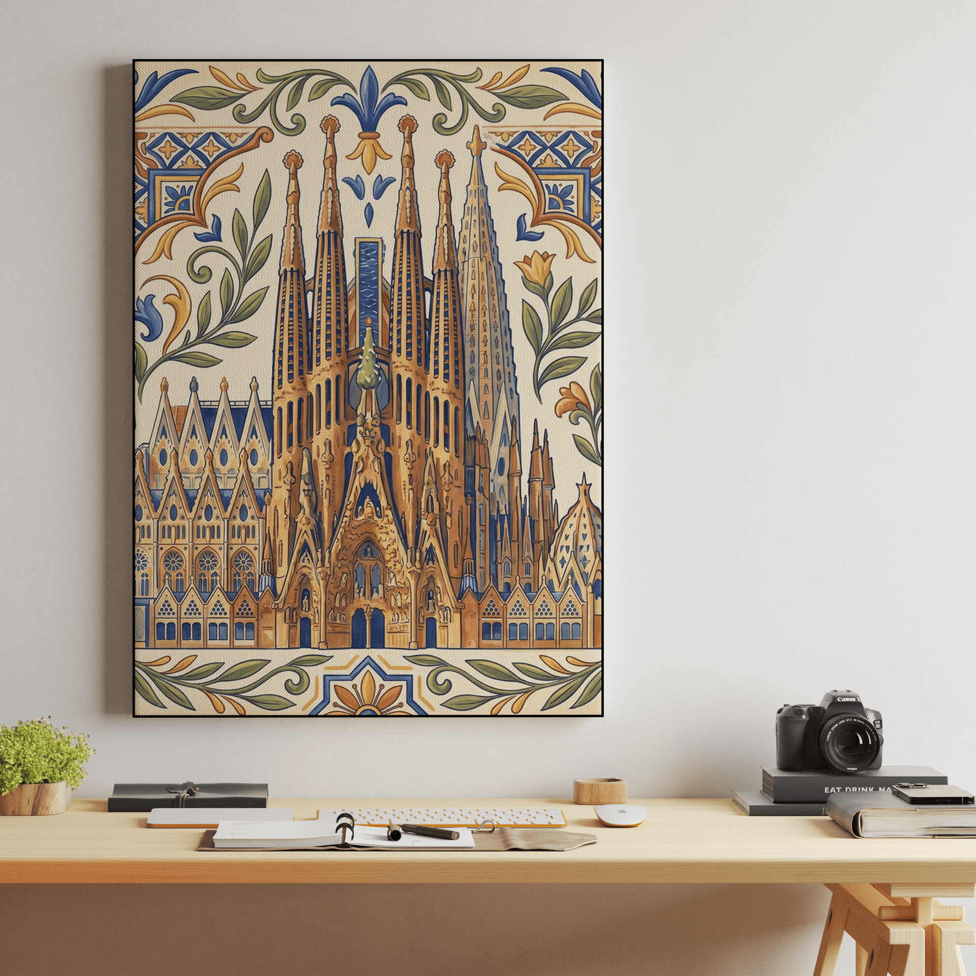 Sagrada Familia Majolica Motif