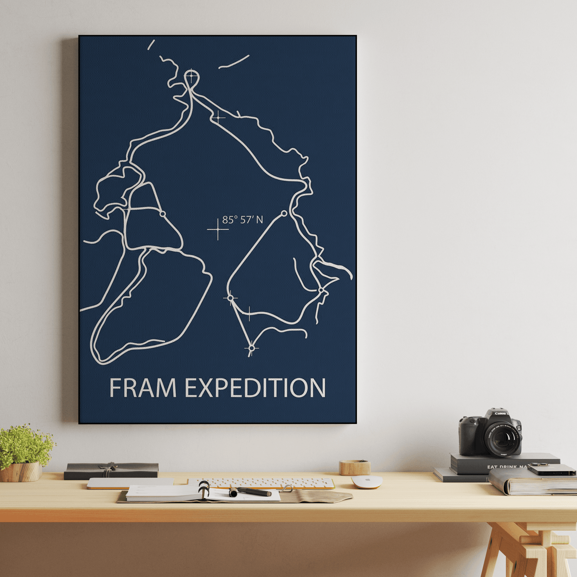 Fram Expedition Arctic Coordinates