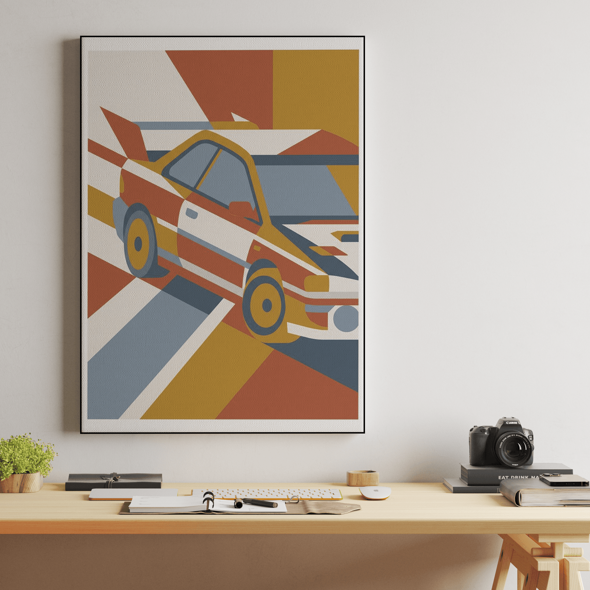 Subaru Impreza 22B - Constructivist Geometric Poster