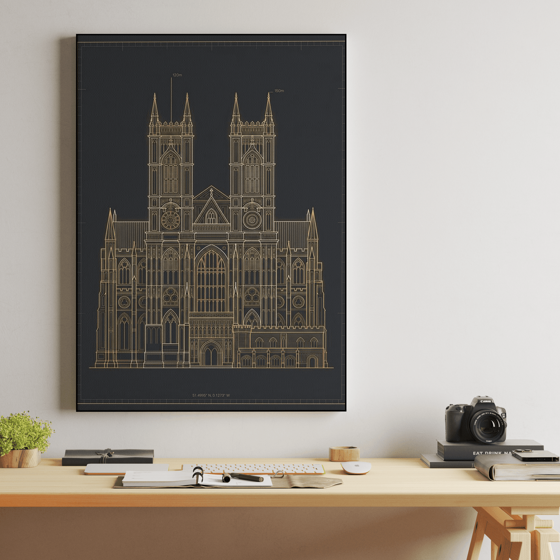 Westminster Abbey Gold Blueprint