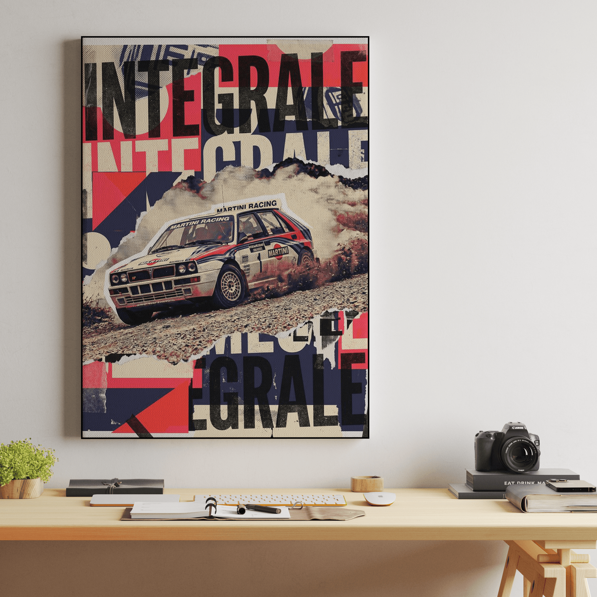 Lancia Delta Integrale Martini Racing Collage