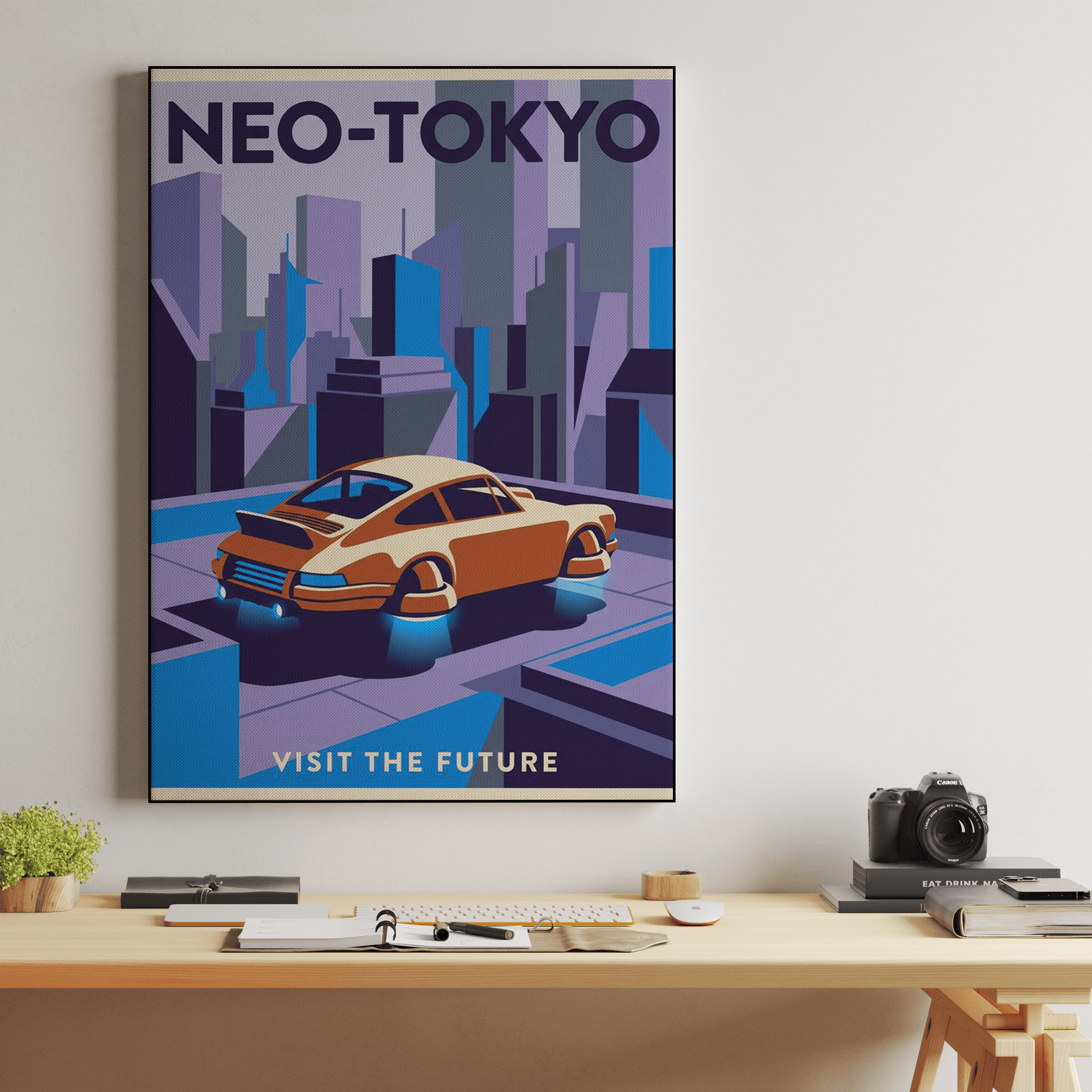 Visit Neo-Tokyo: Classic Porsche 911 Hovercar