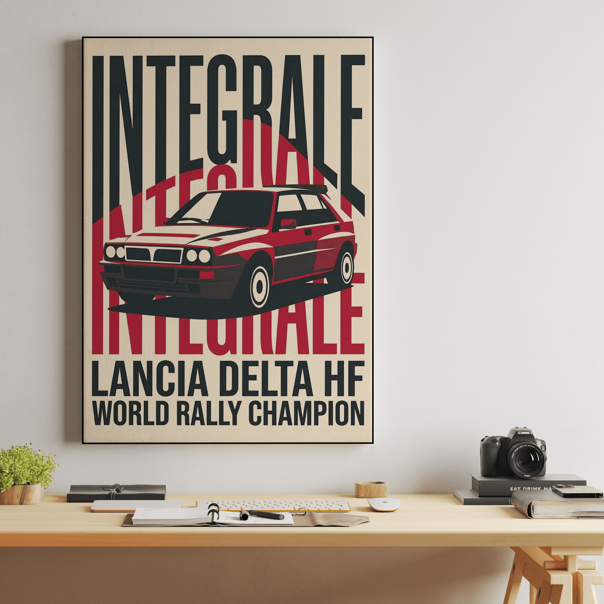 Lancia Delta HF Integrale World Rally Champion Poster