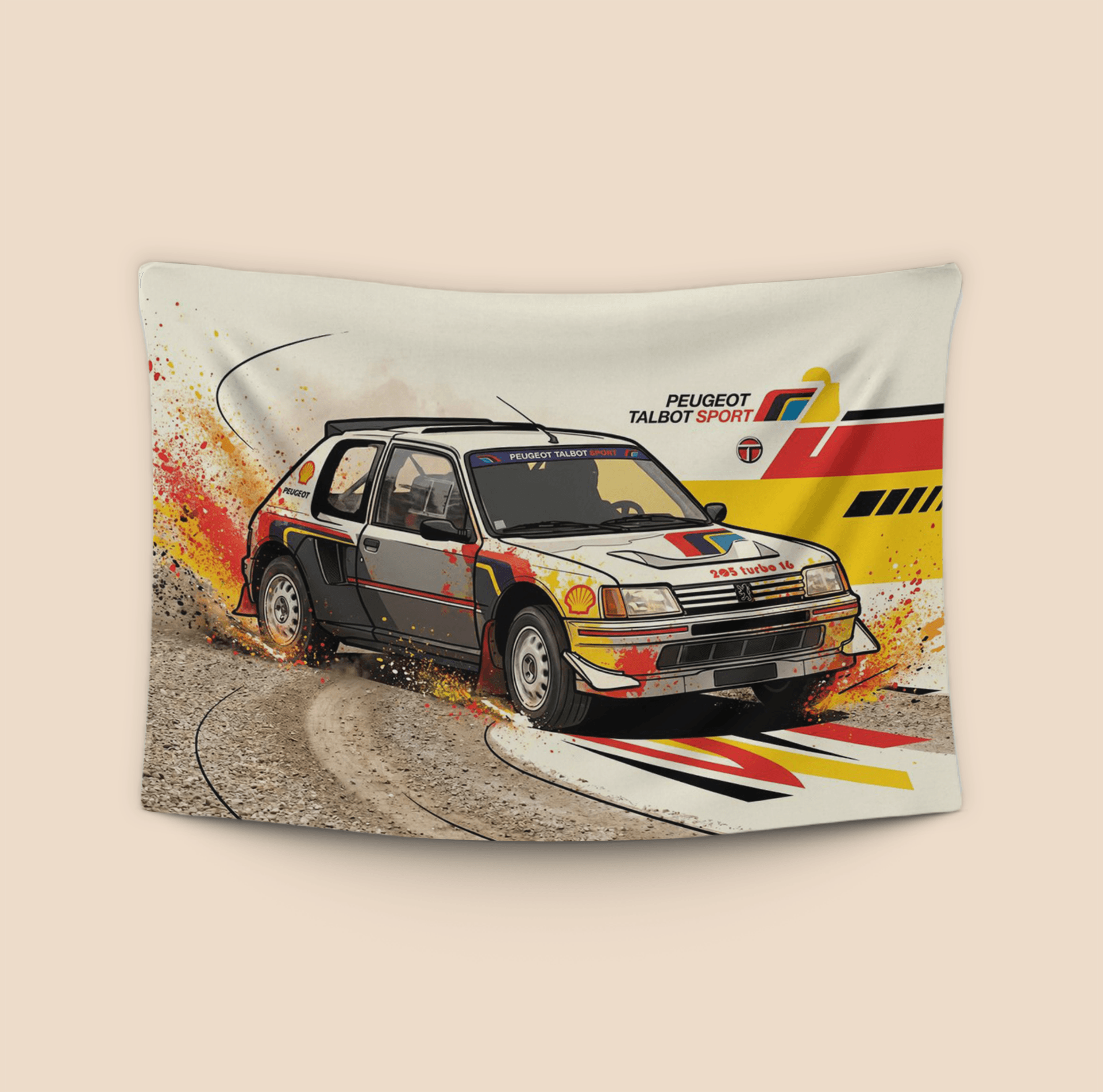 Peugeot 205 T16 Talbot Sport Splash Art