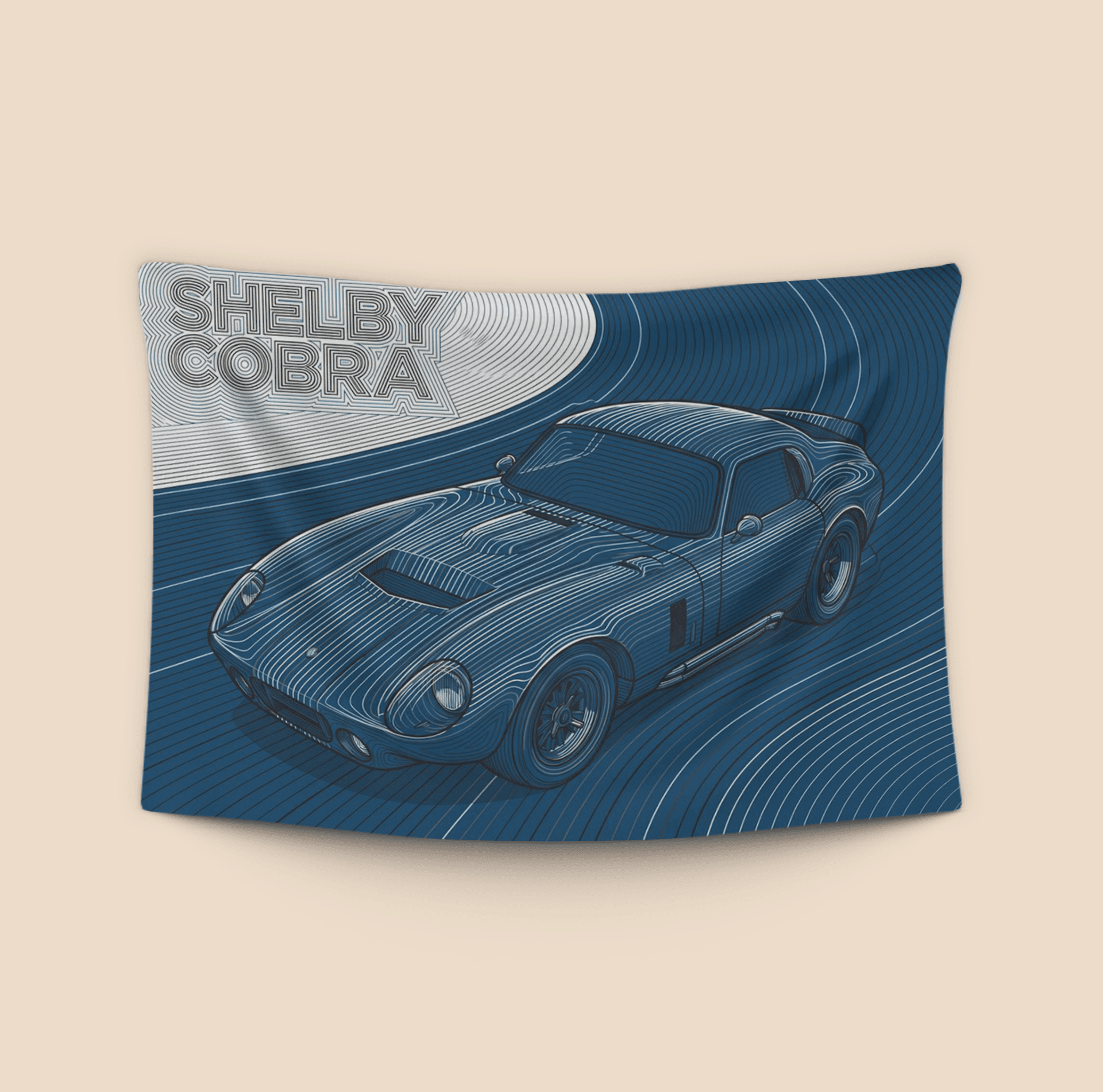 Shelby Cobra Daytona Coupe Topographic Art
