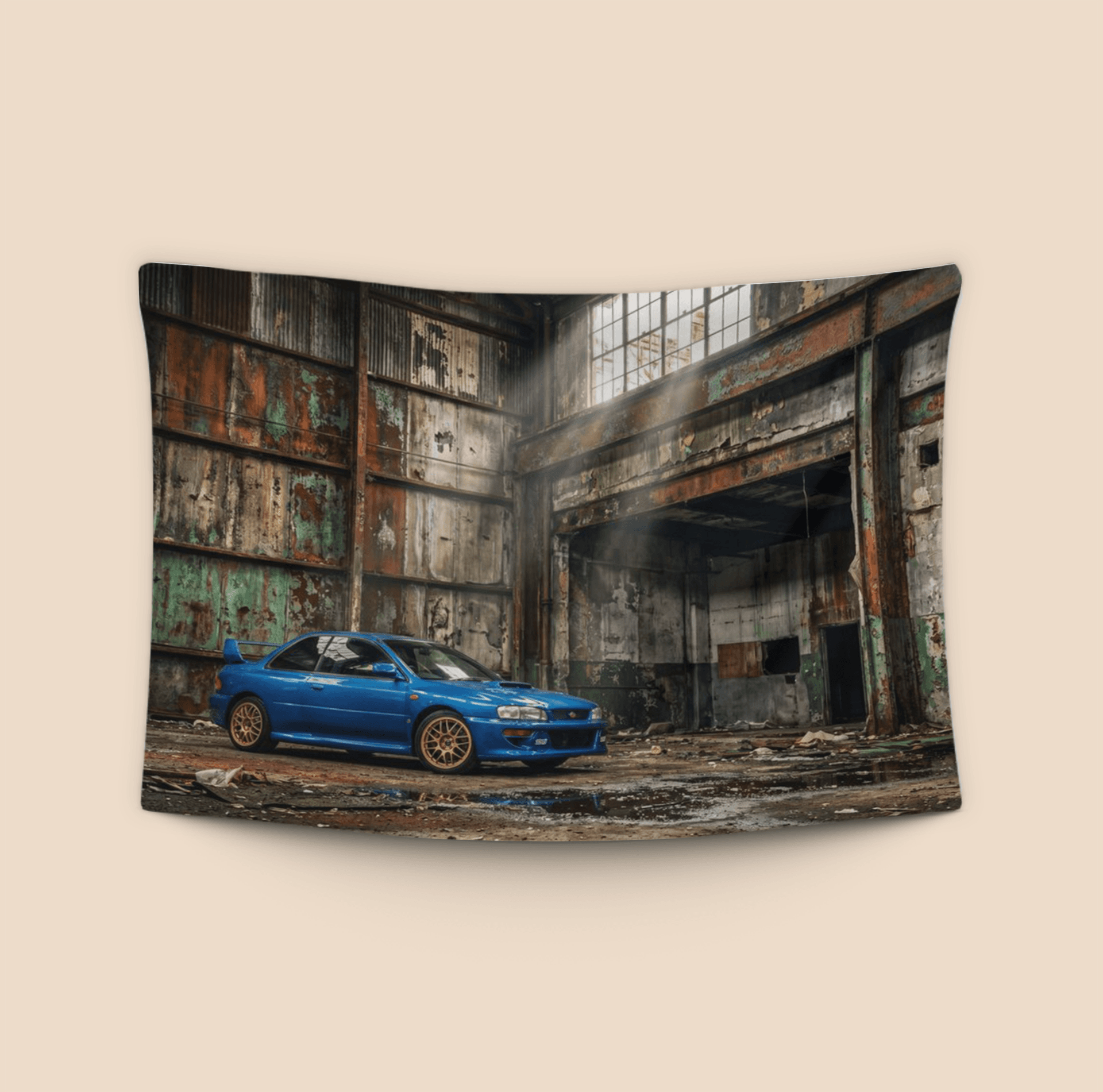 Industrial Legend - Subaru Impreza 22B STi in Abandoned Warehouse