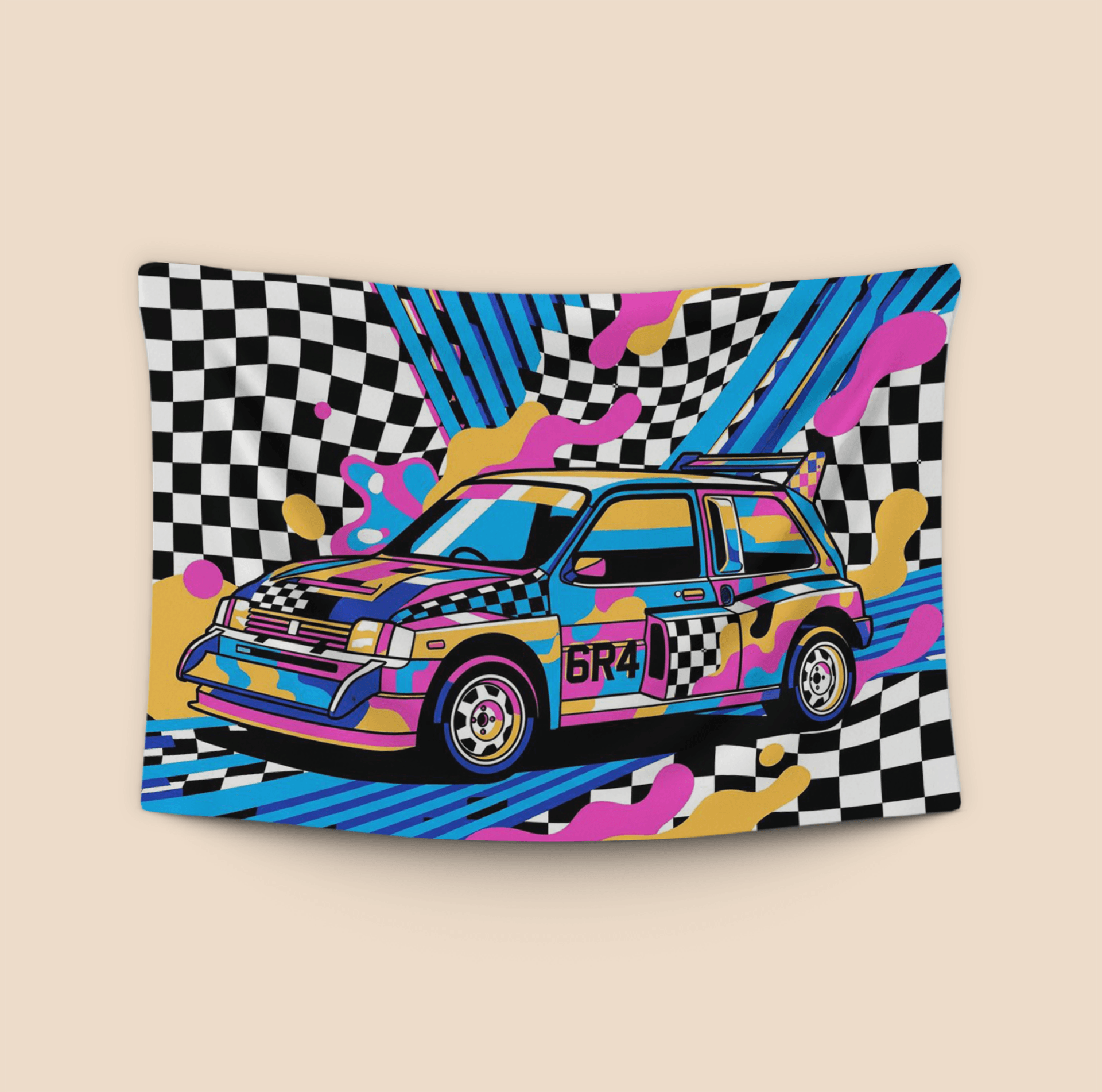 MG Metro 6R4 Memphis Design Retro Art