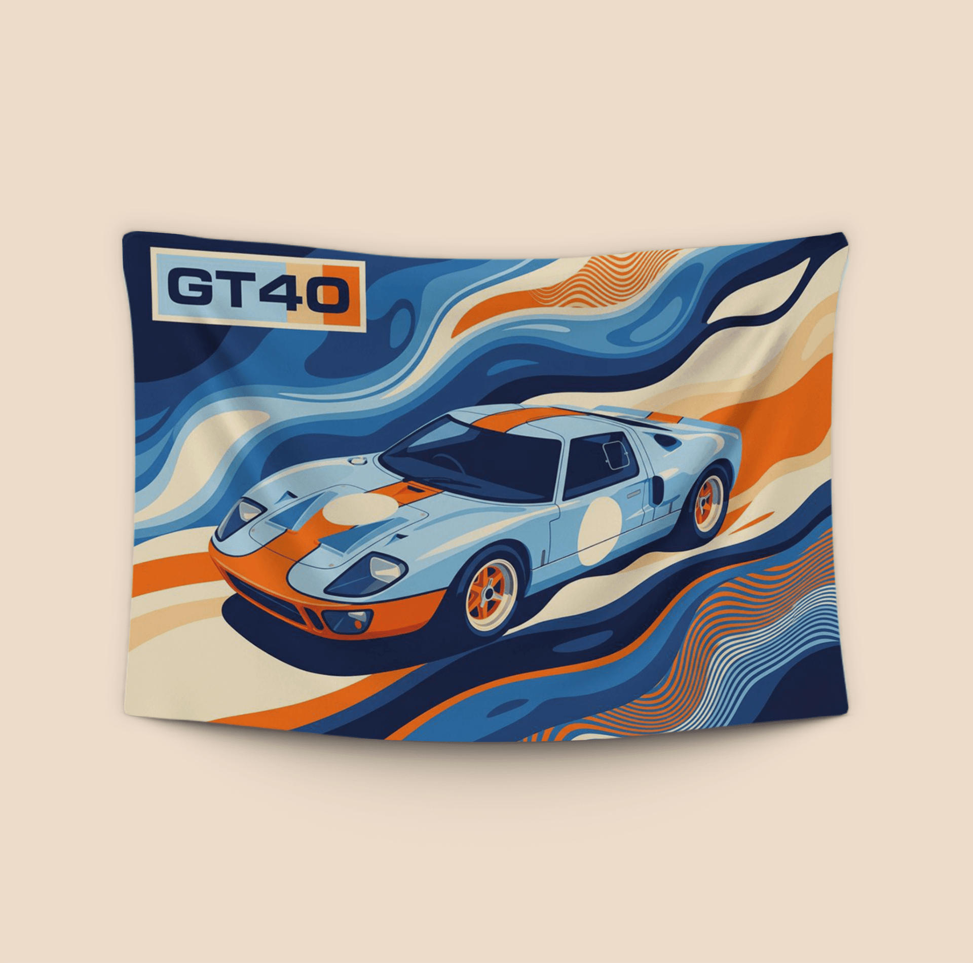 Ford GT40 Gulf Psychedelic Flow