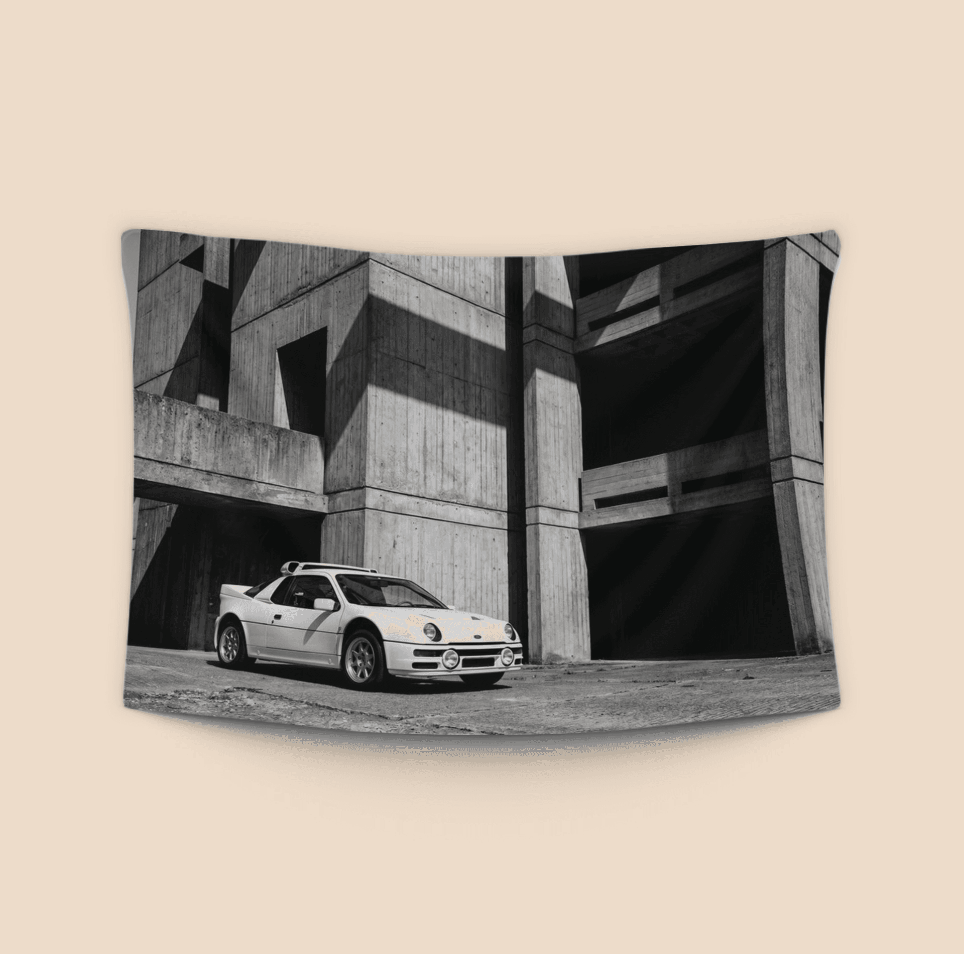 Stark Contrast: Ford RS200 and Brutalist Architecture