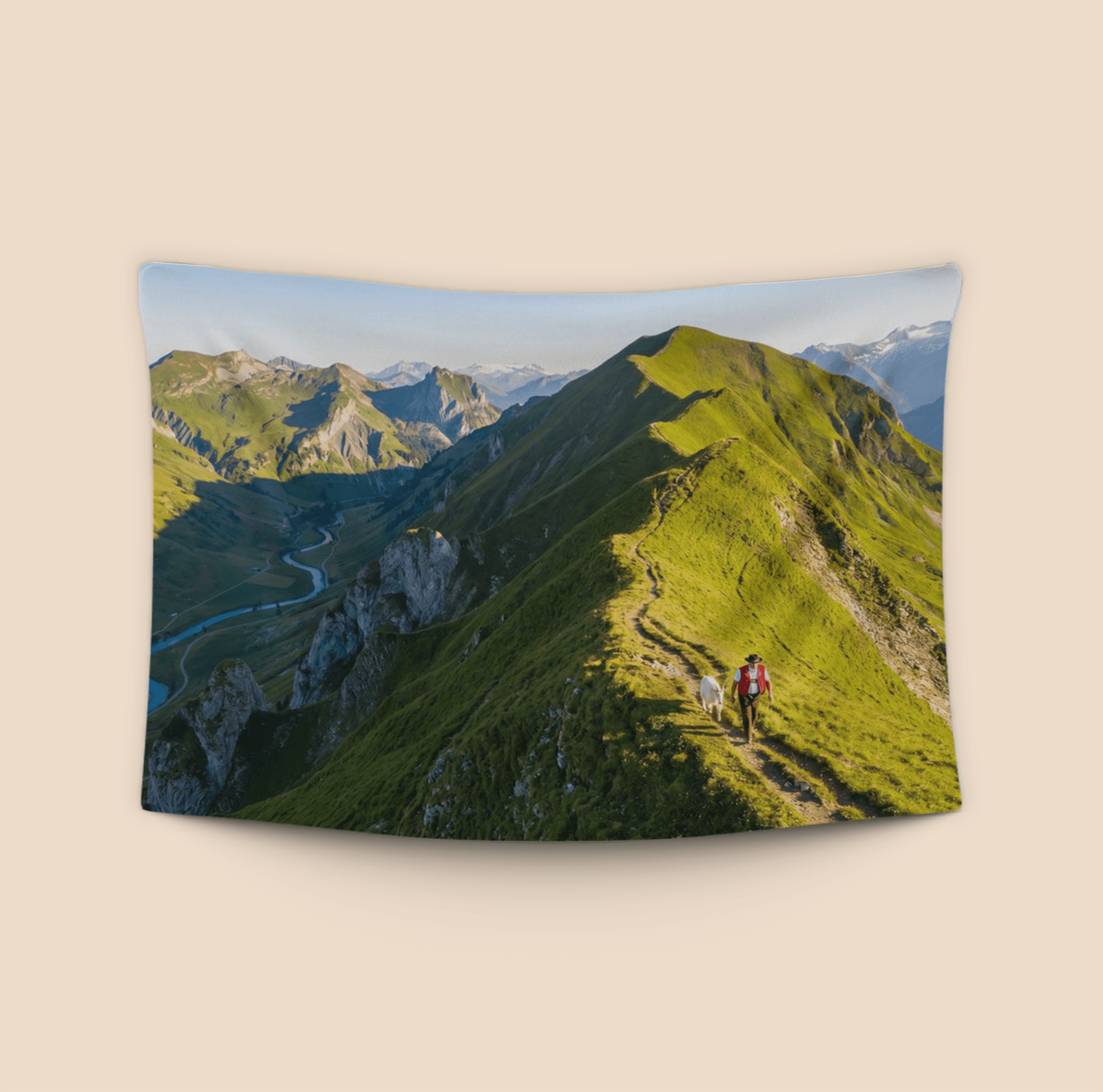 The Ridge of the Alps - Aerial Switzerland Mountain Walk