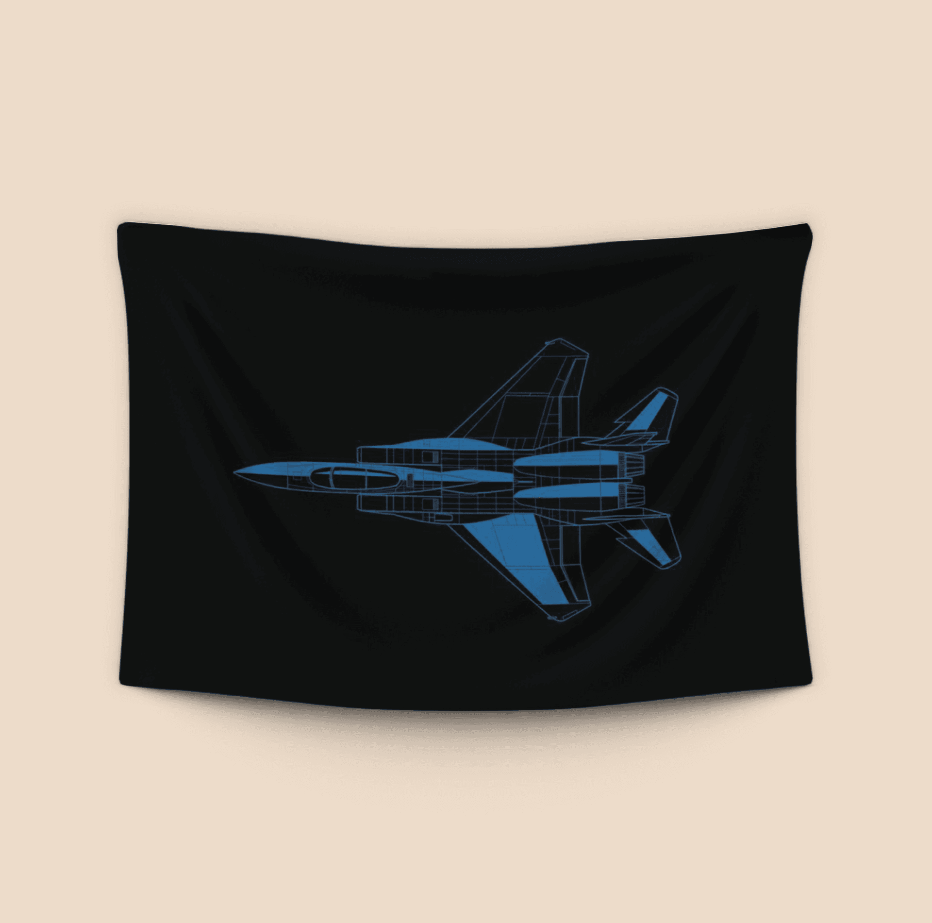 F-15 Eagle Minimalist Blueprint