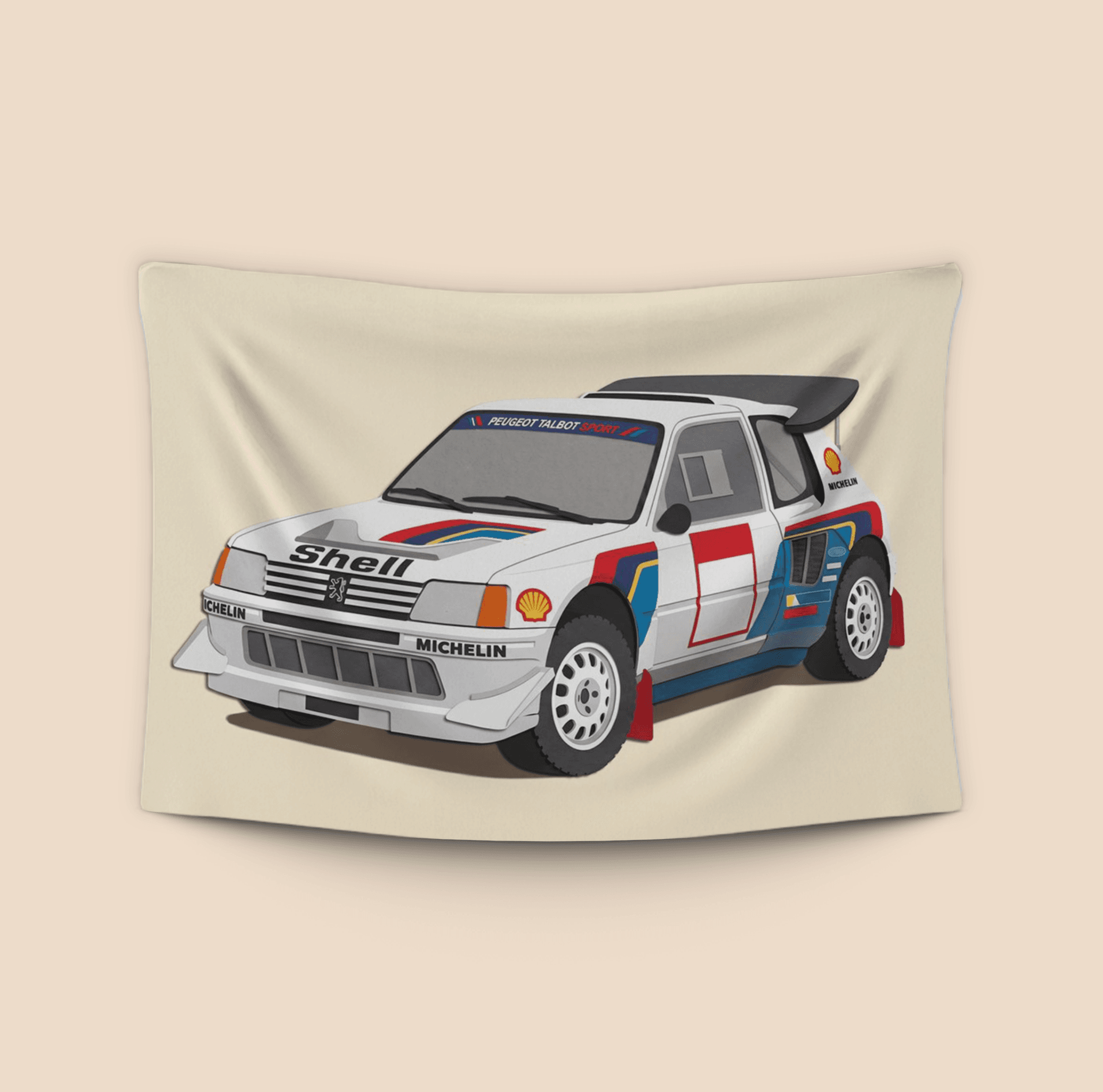 Peugeot 205 T16 Paper Cutout Art