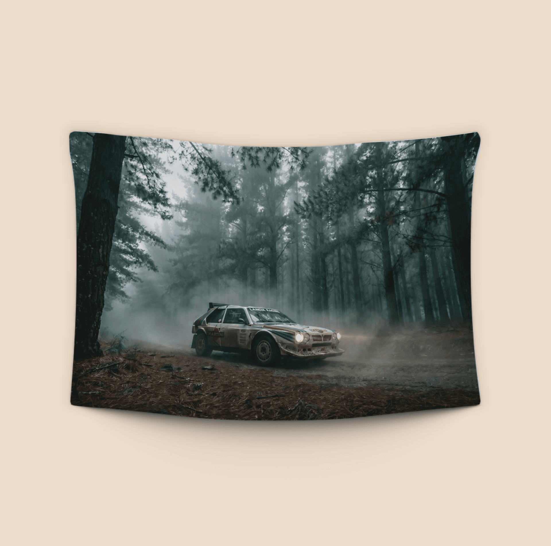 Shadows of Sanremo - Lancia Delta S4 in the Misty Forest