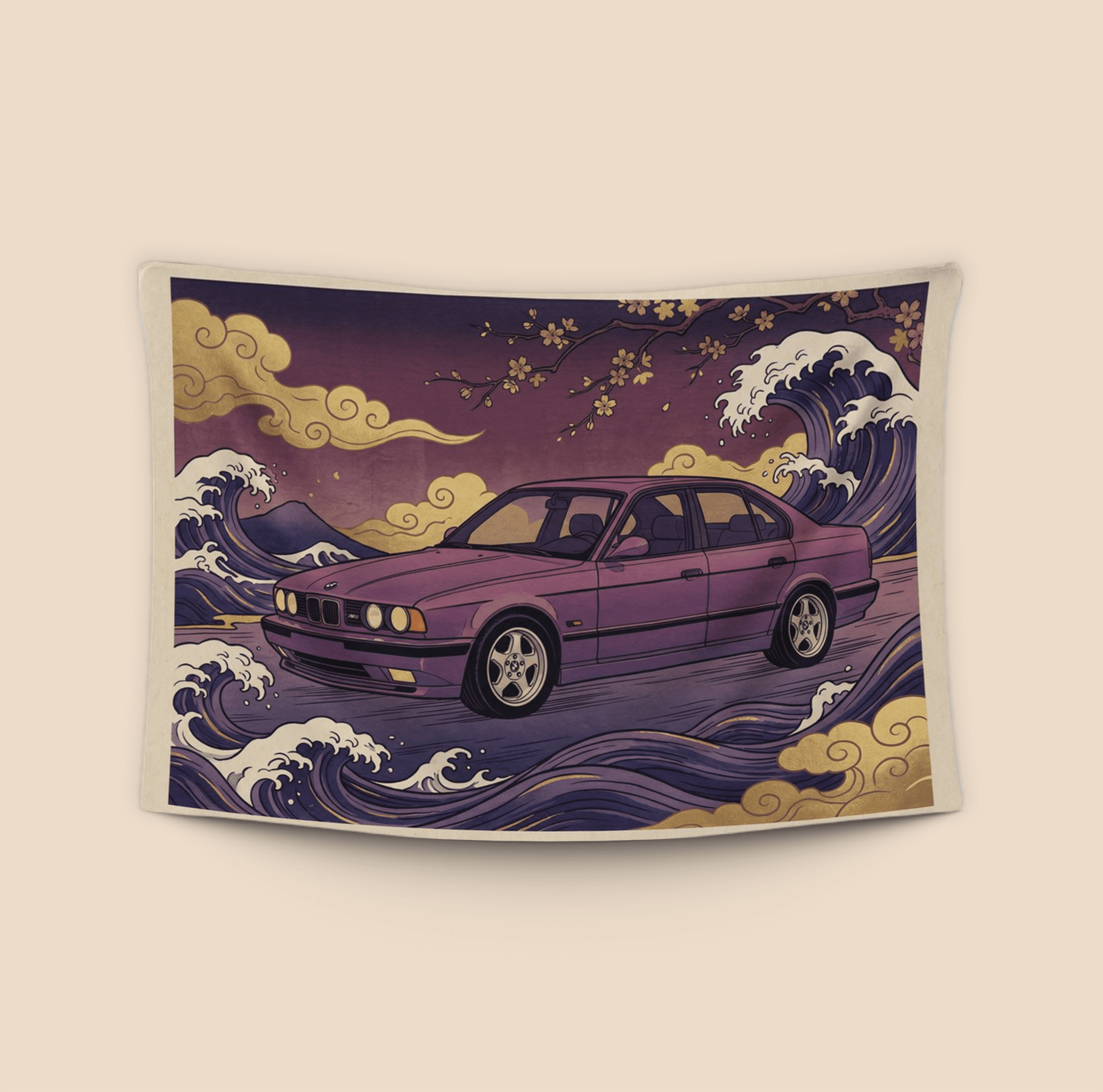 BMW E34 Great Wave Ukiyo-e