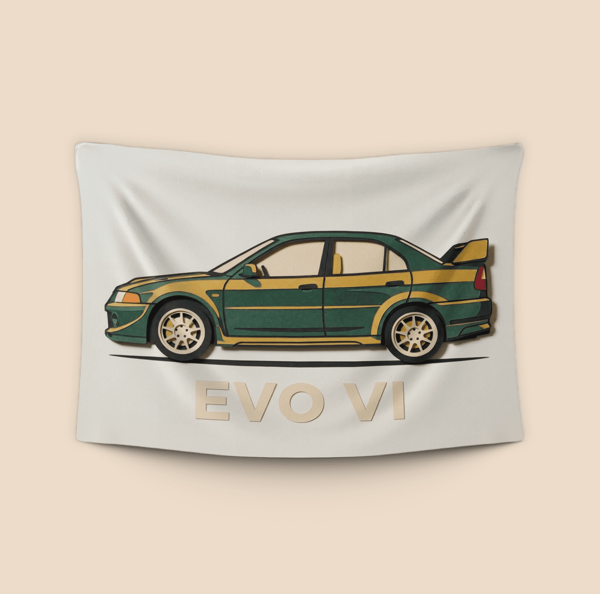Paper Cutout Evo VI Graphic
