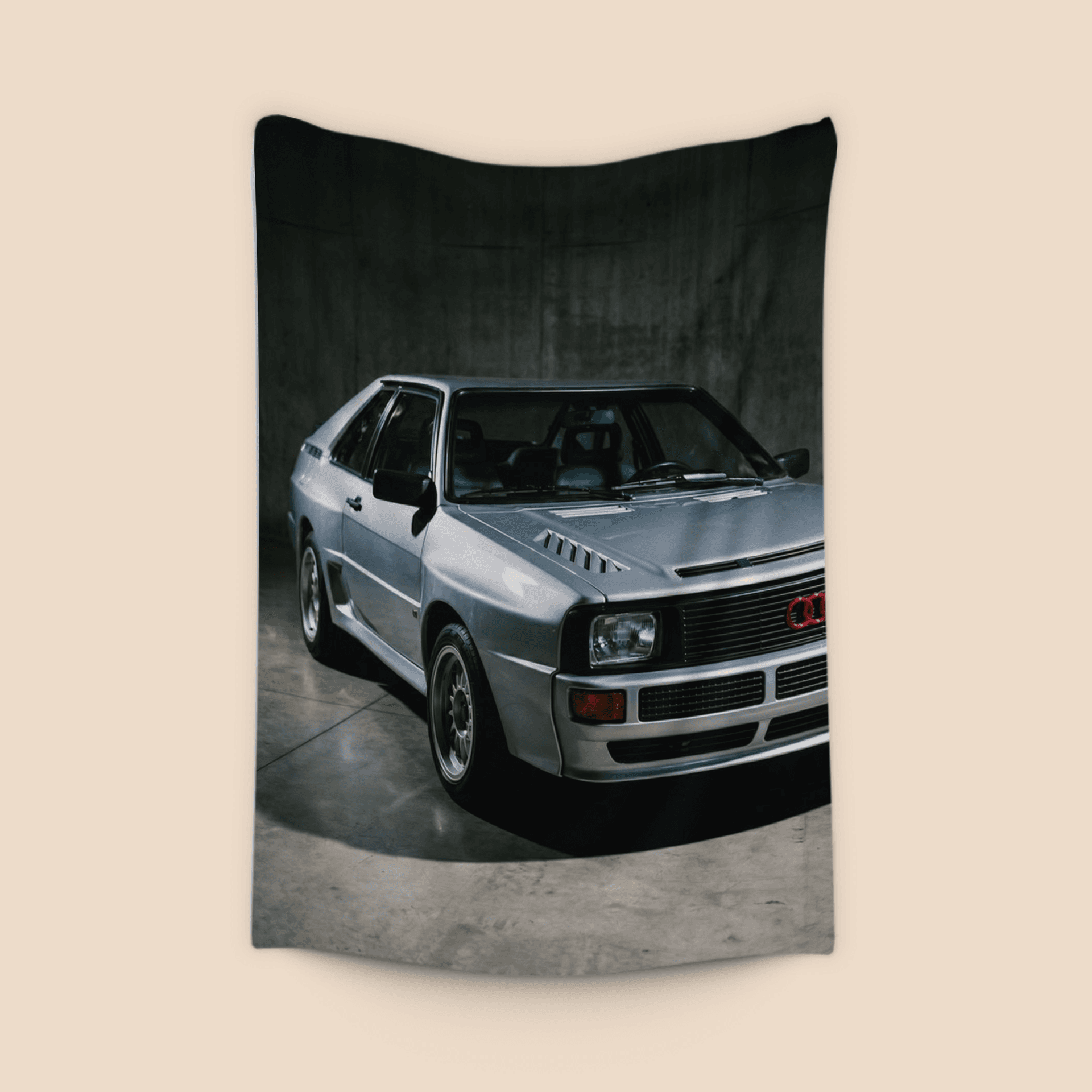 Audi Sport Quattro Silver Industrial Studio Portrait