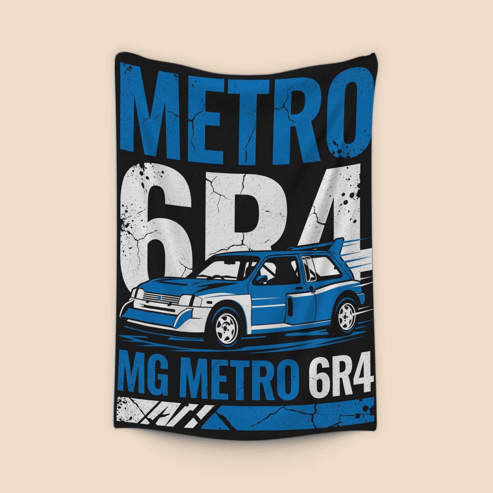 MG Metro 6R4 Distressed Typographic Art