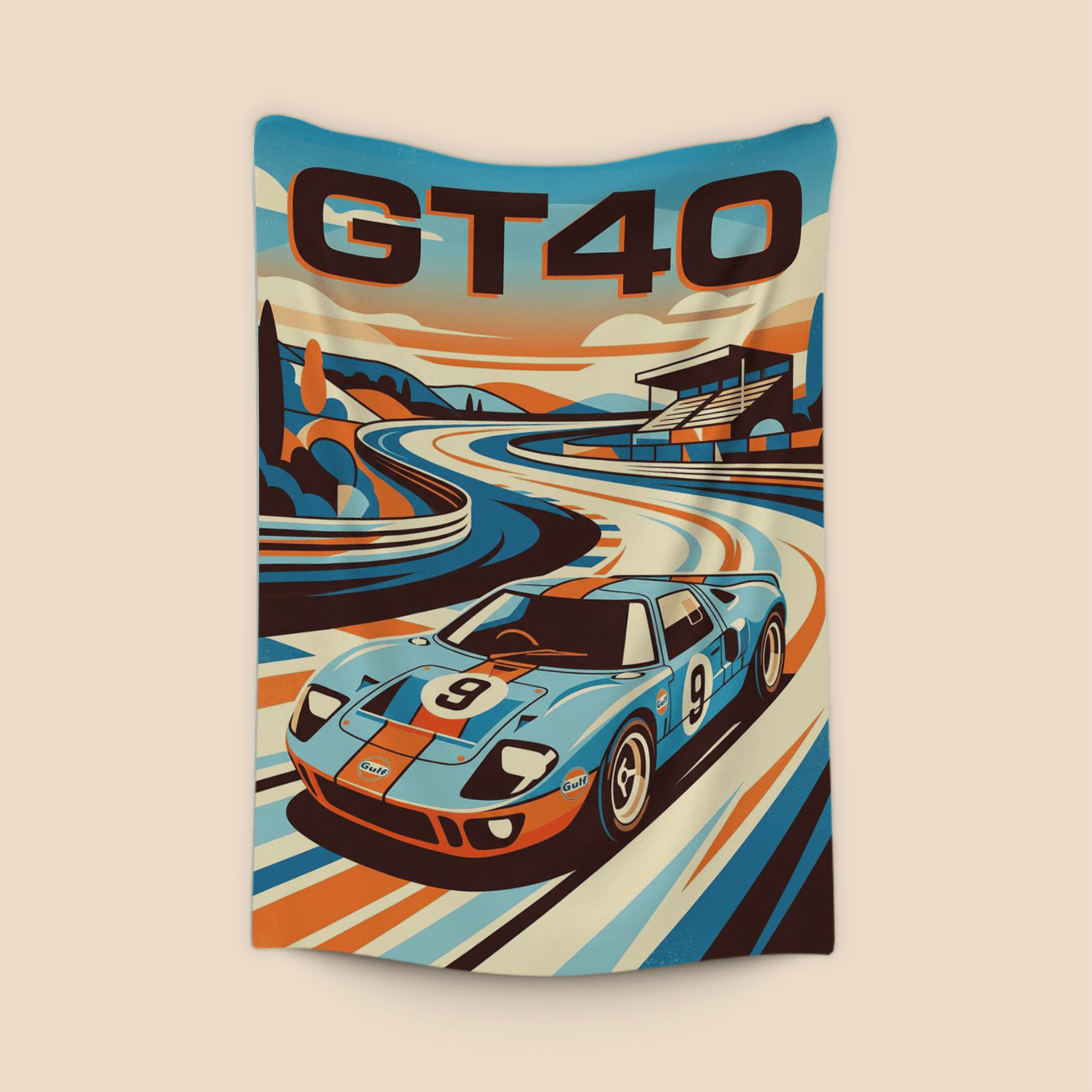 Ford GT40 Gulf Livery Winding Circuit