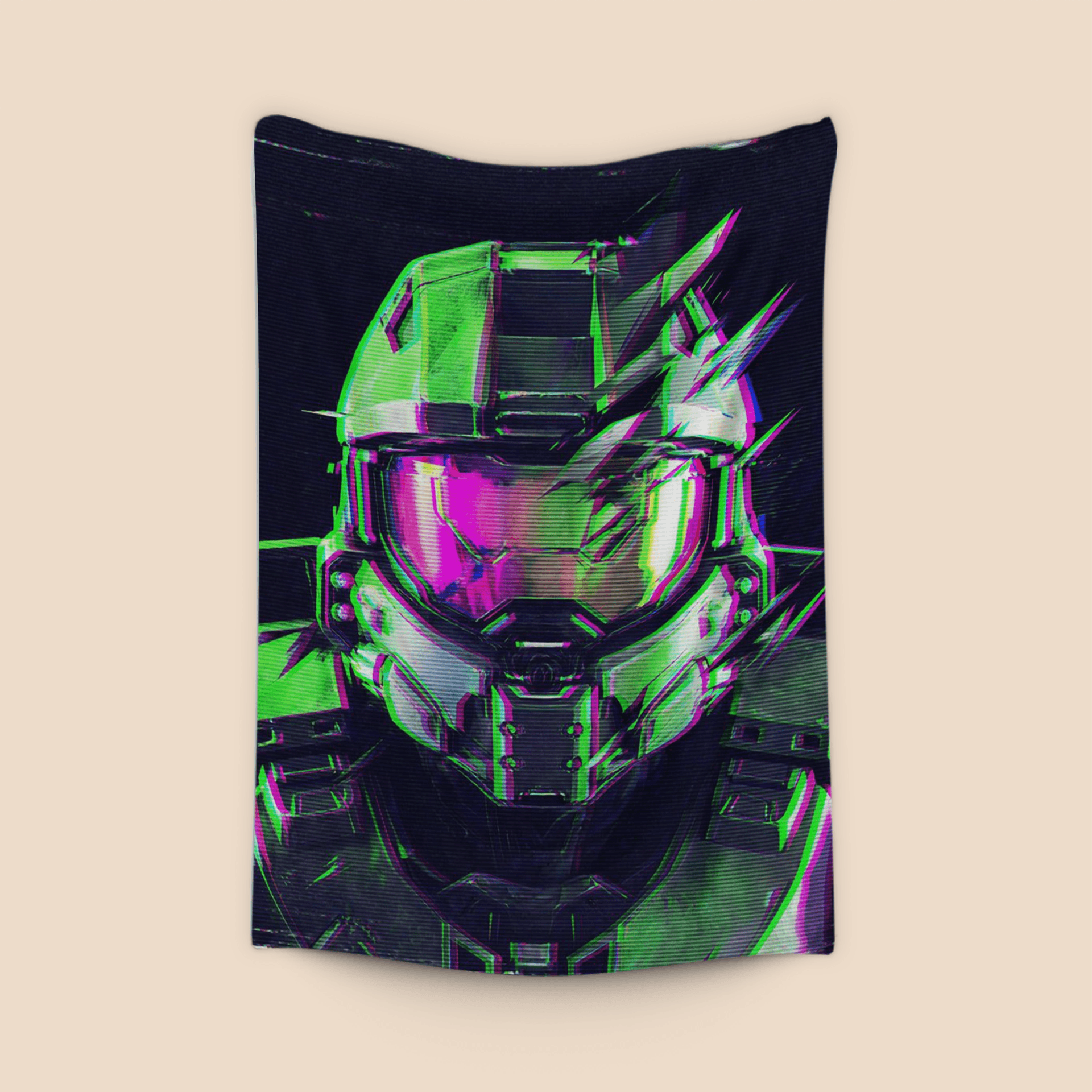 Master Chief Glitch Art Portrait