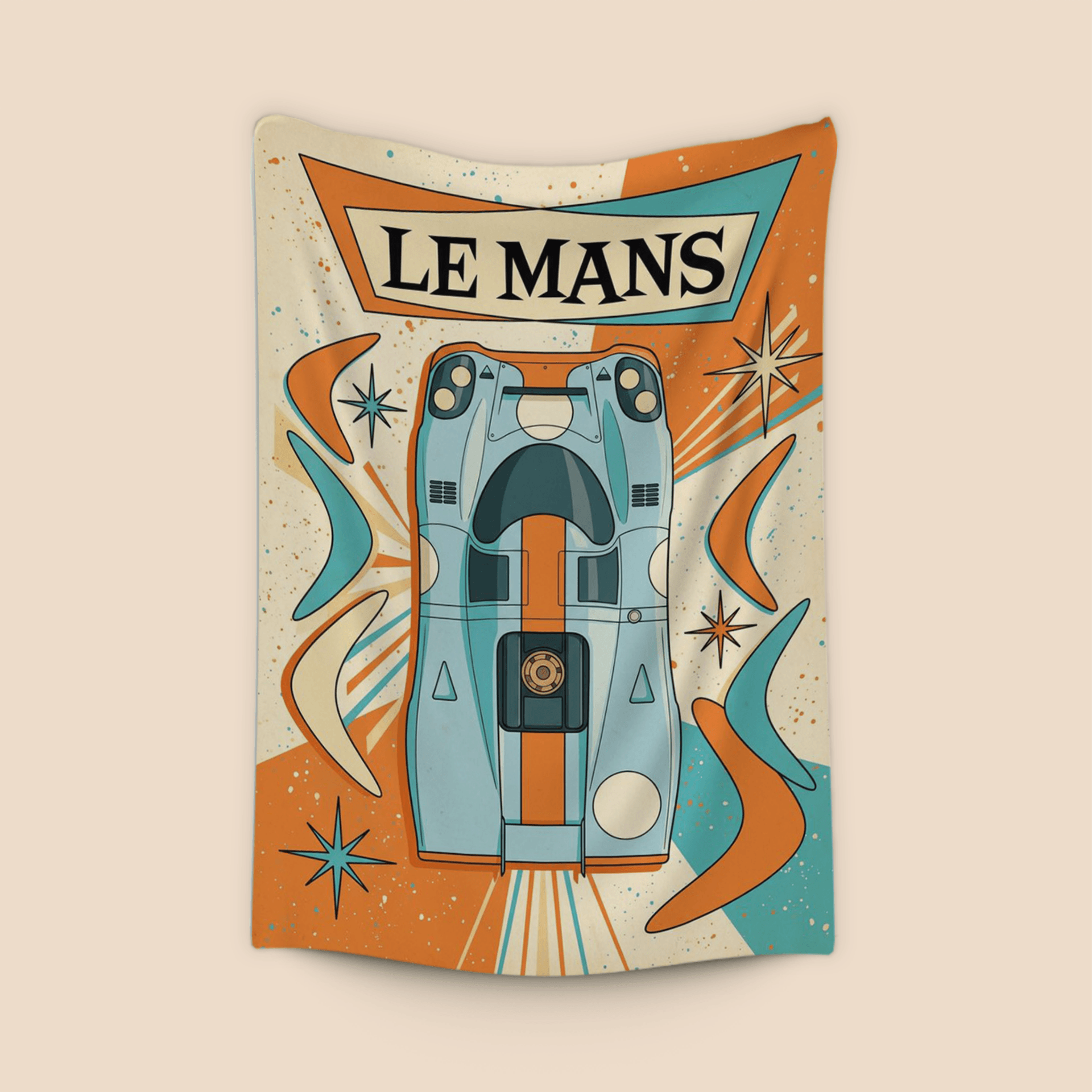 Porsche 917 Gulf Le Mans Mid-Century Retro